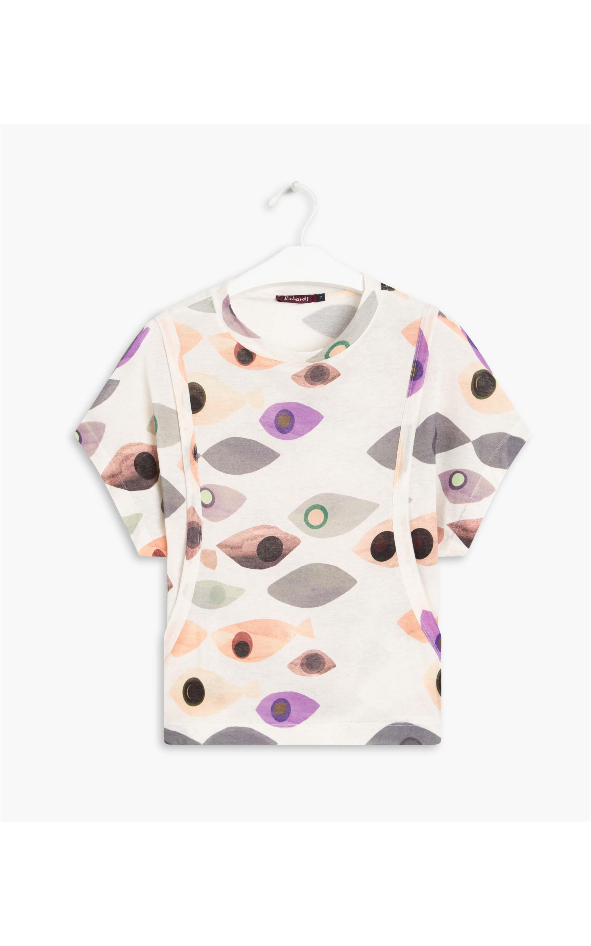 Blusa Linho  Copa Est Peixes Natural
