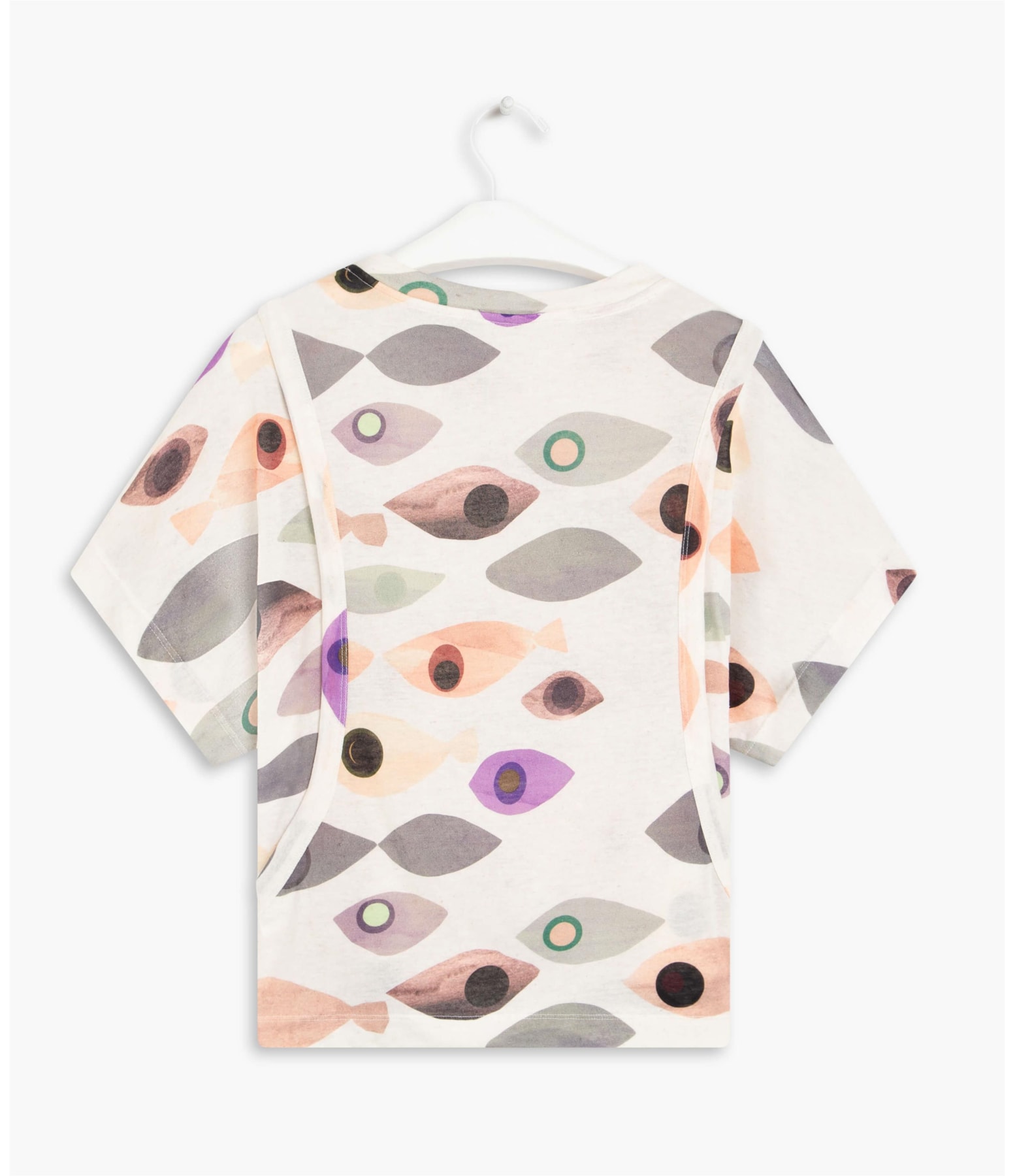 Blusa Linho  Copa Est Peixes Natural