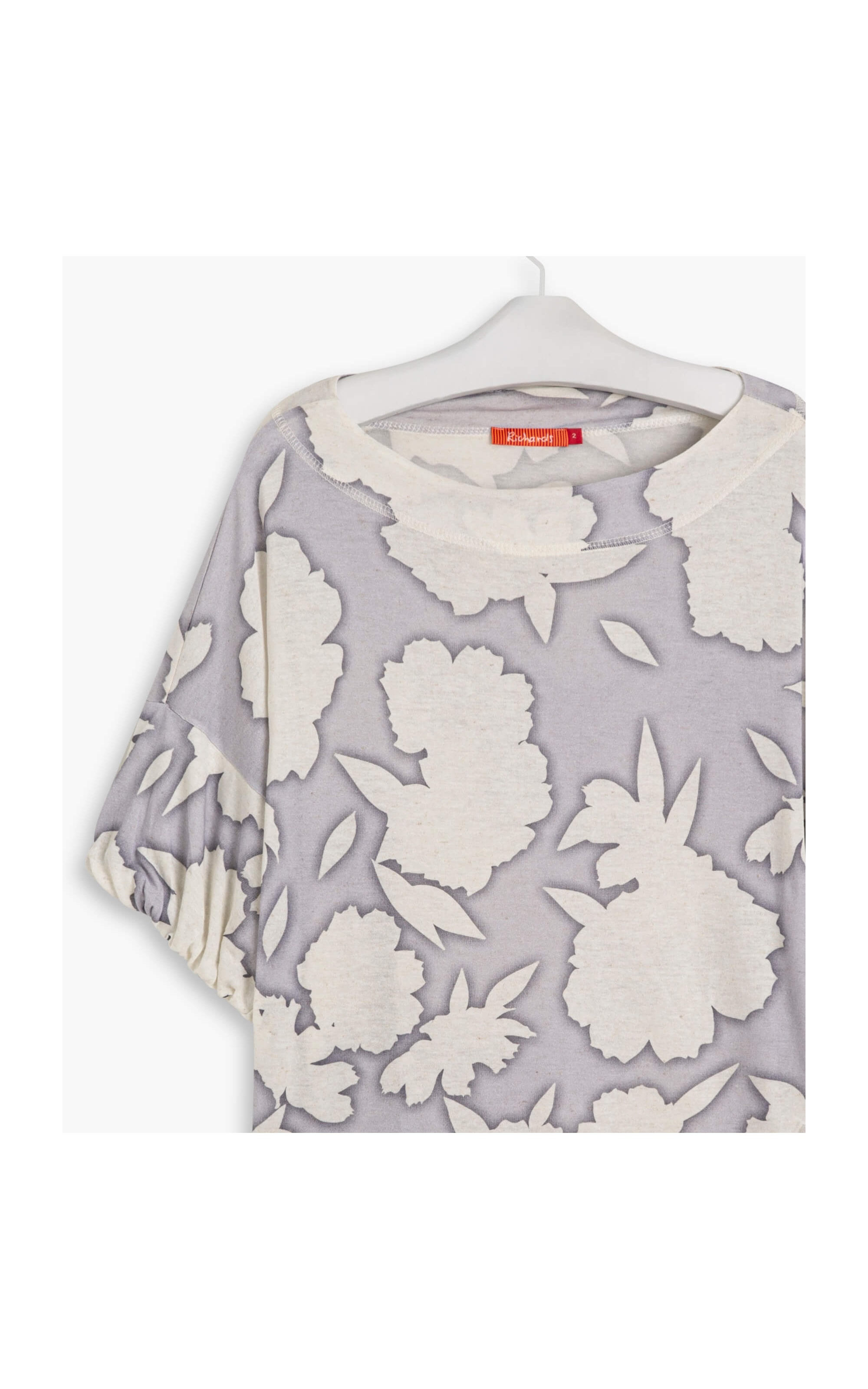 Blusa Linho  Cris Est. Daisy Polaroid Lilas