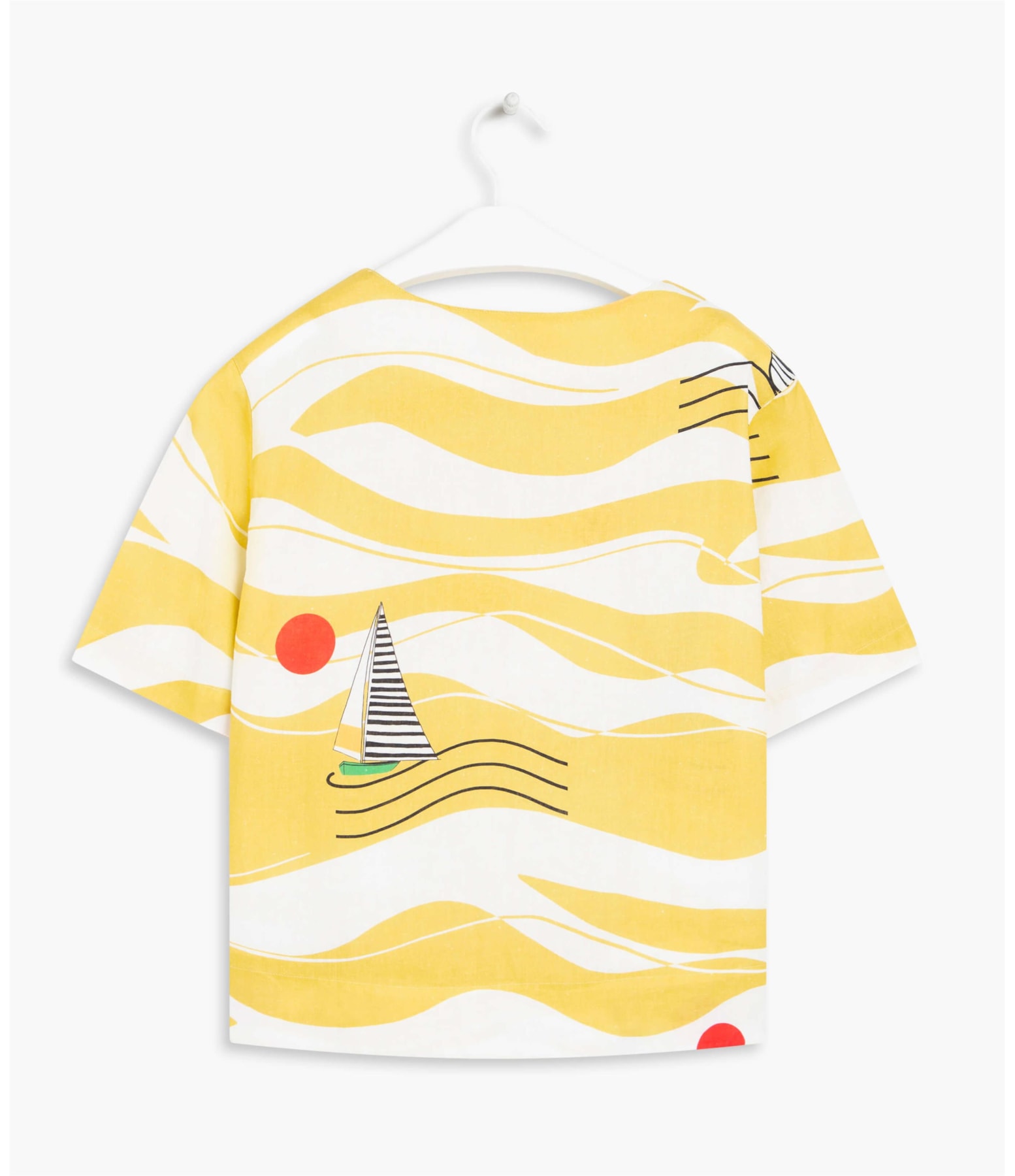 Blusa Linho   Dakar Ondas Amarelo