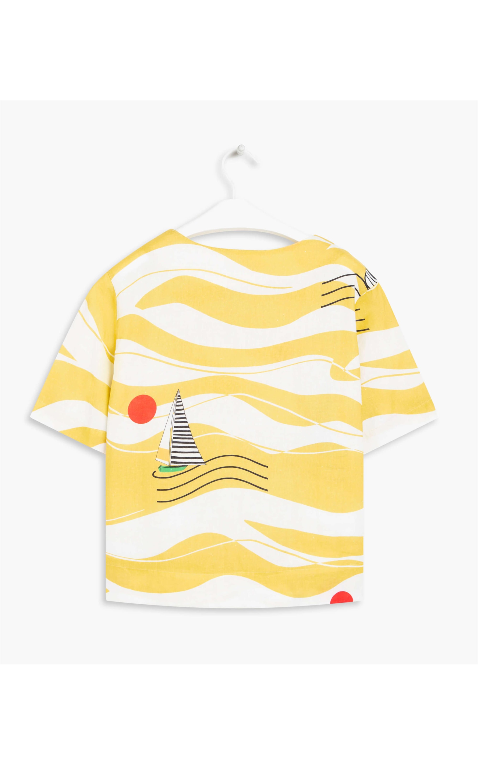 Blusa Linho   Dakar Ondas Amarelo