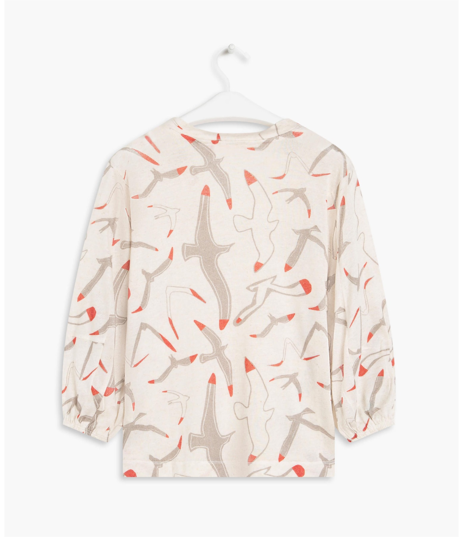 Blusa Linho  Eliza Est Gaivotas Sandy