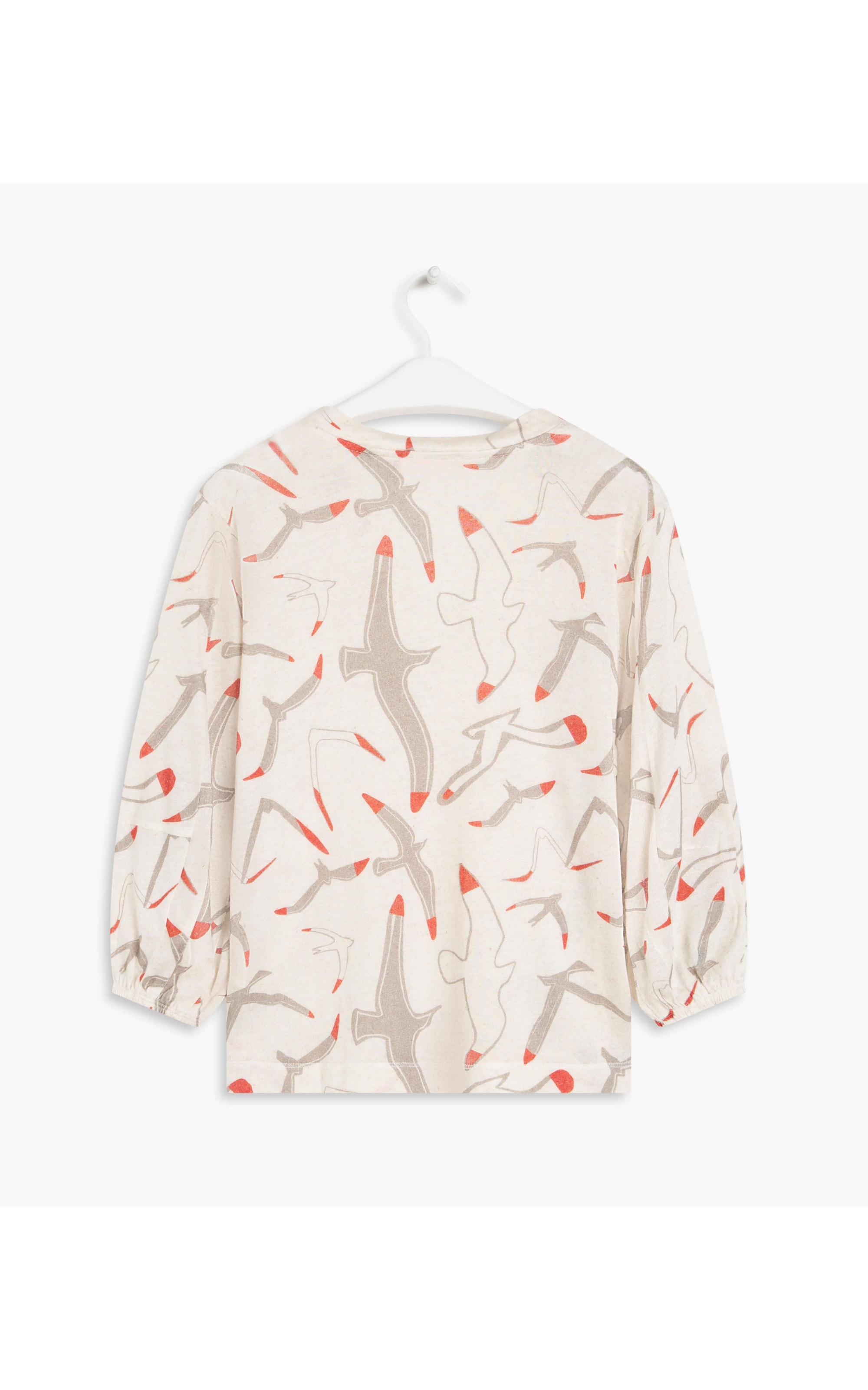 Blusa Linho  Eliza Est Gaivotas Sandy