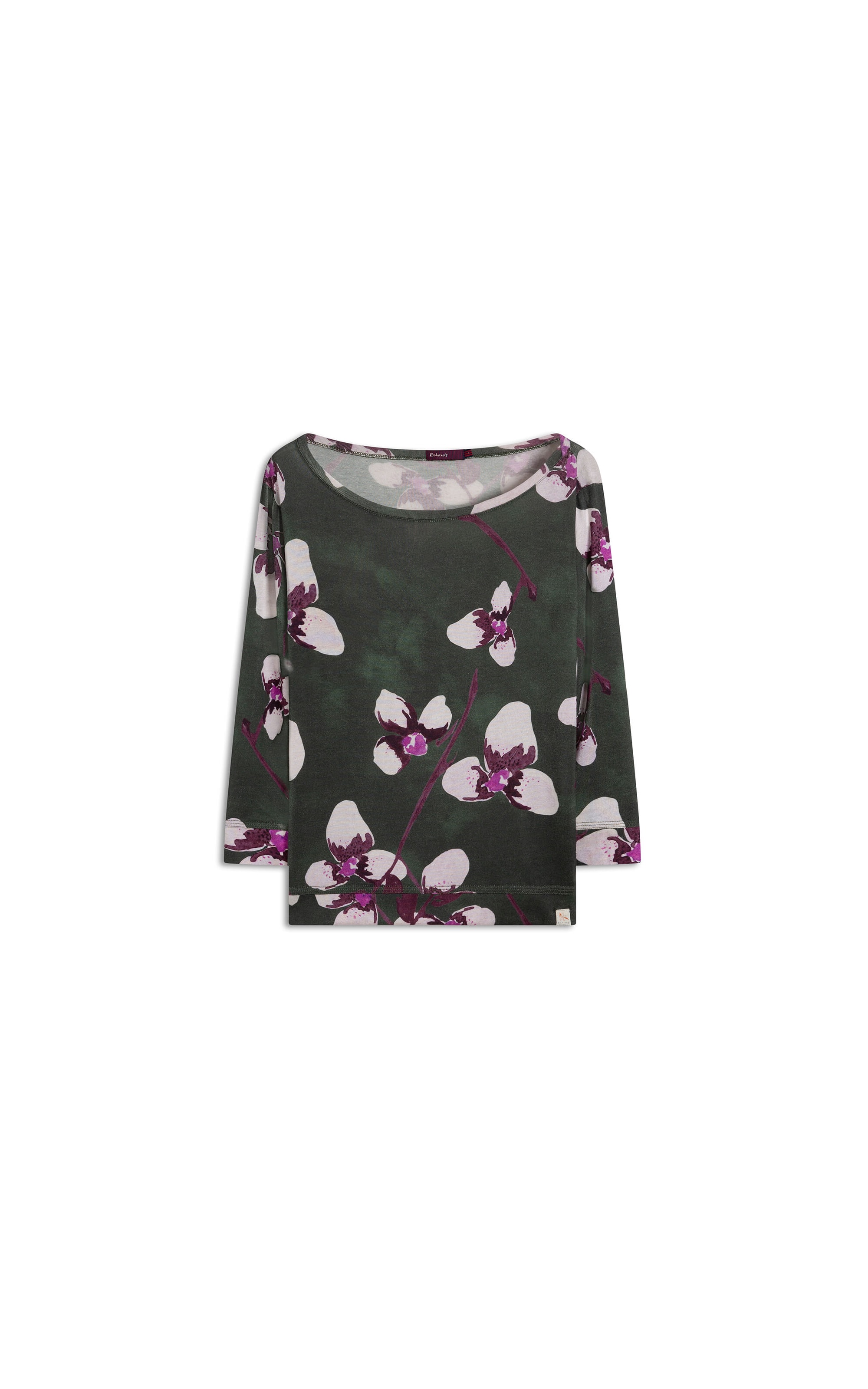 Blusa Linho  Ella Estampa Orquidea Bottle