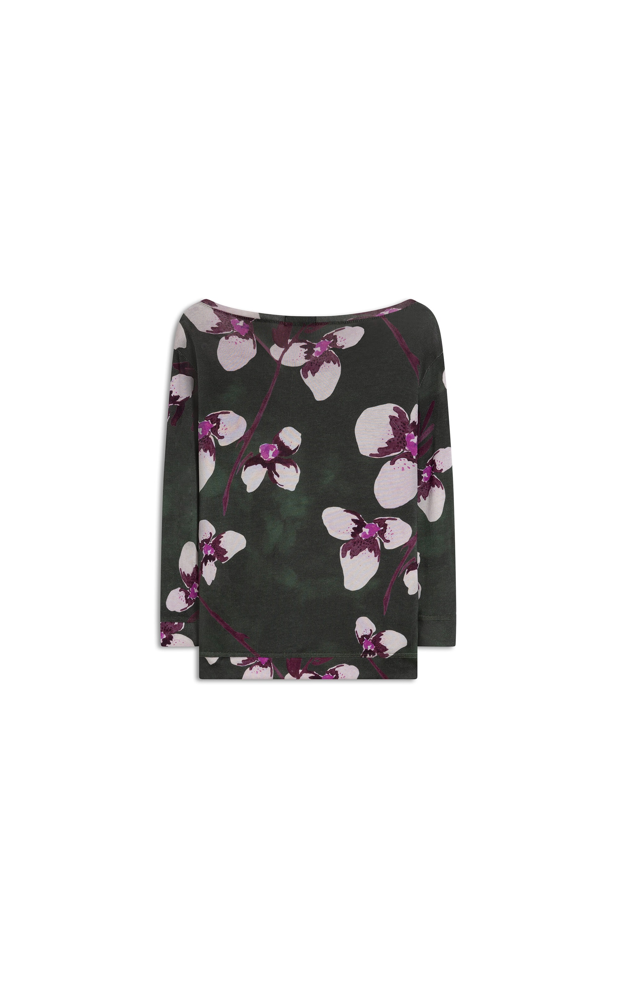 Blusa Linho  Ella Estampa Orquidea Bottle