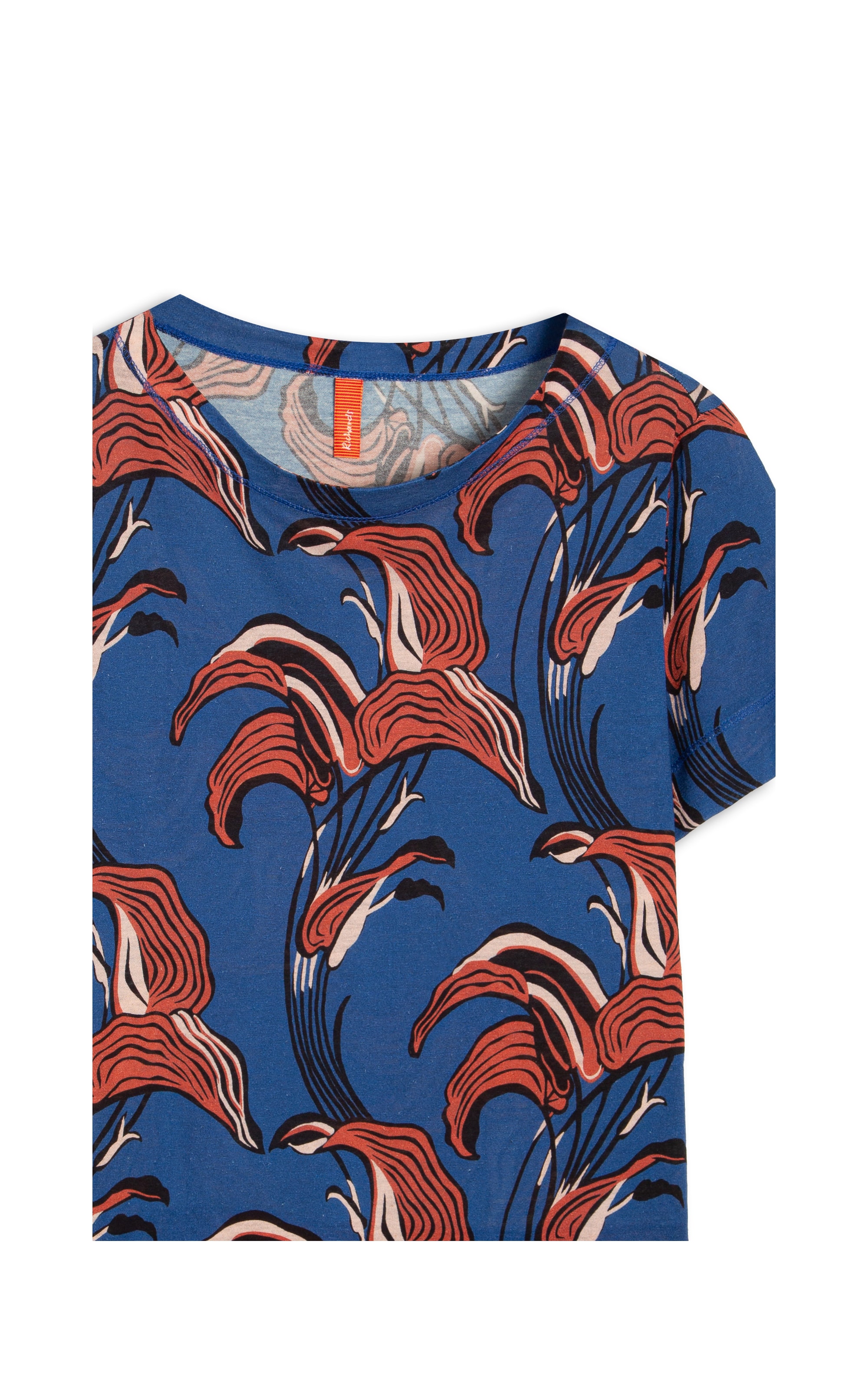 Blusa Linho  Ella Estampa Whoa Royal