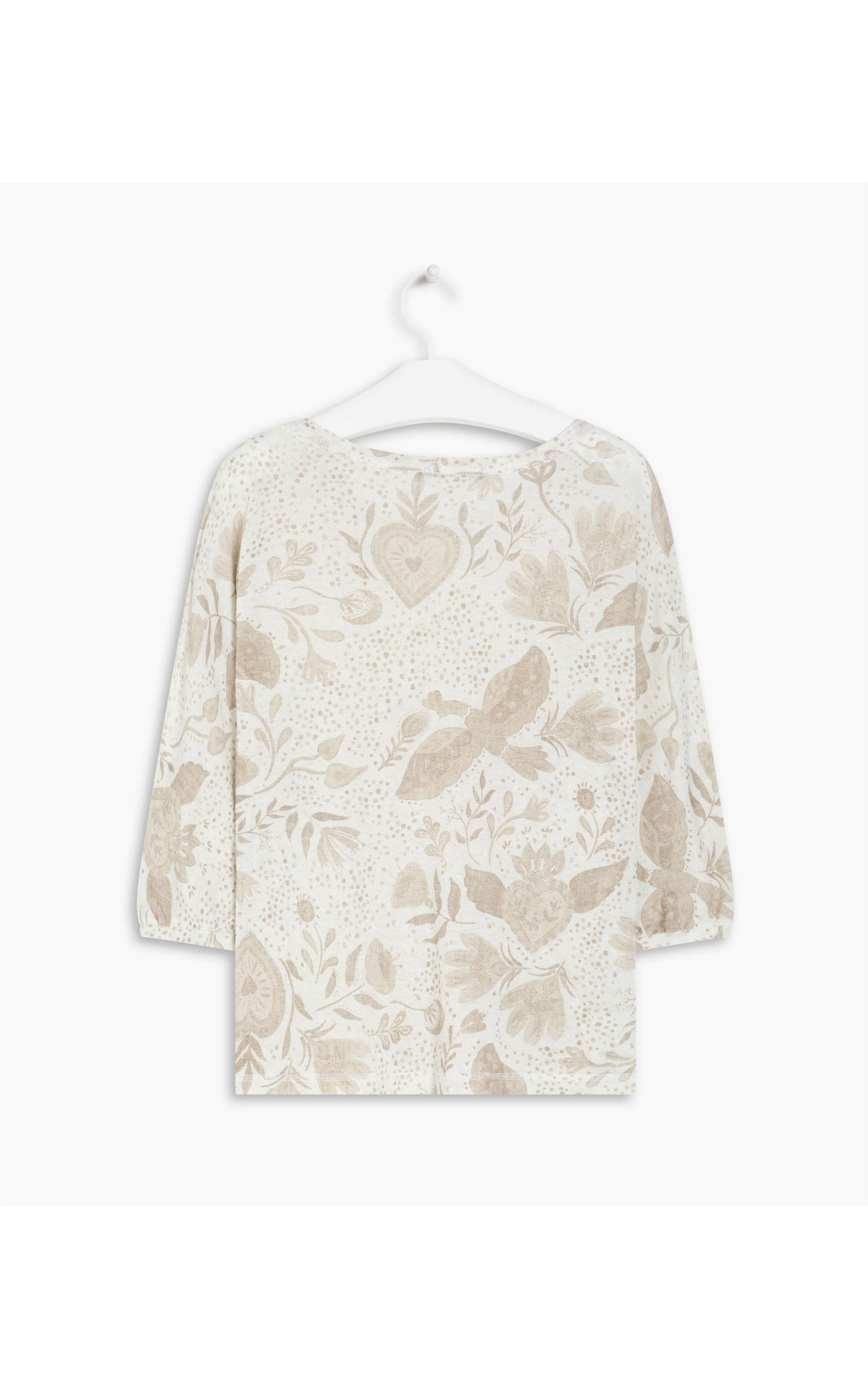 Blusa Linho  Fiorella Estampa Corazon Sandy