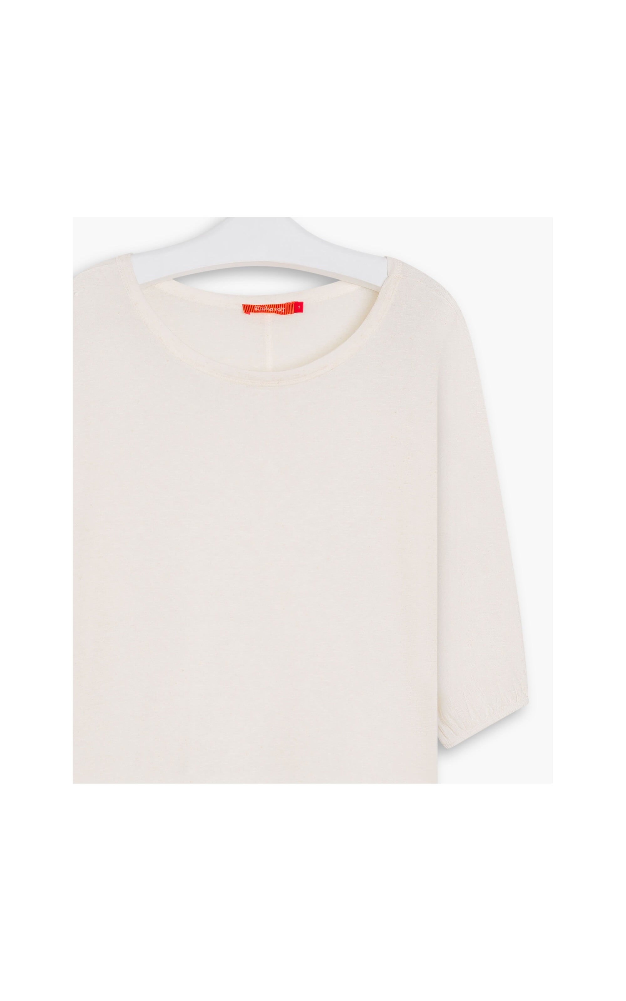 Blusa Linho  Fiorella  Liso Off White