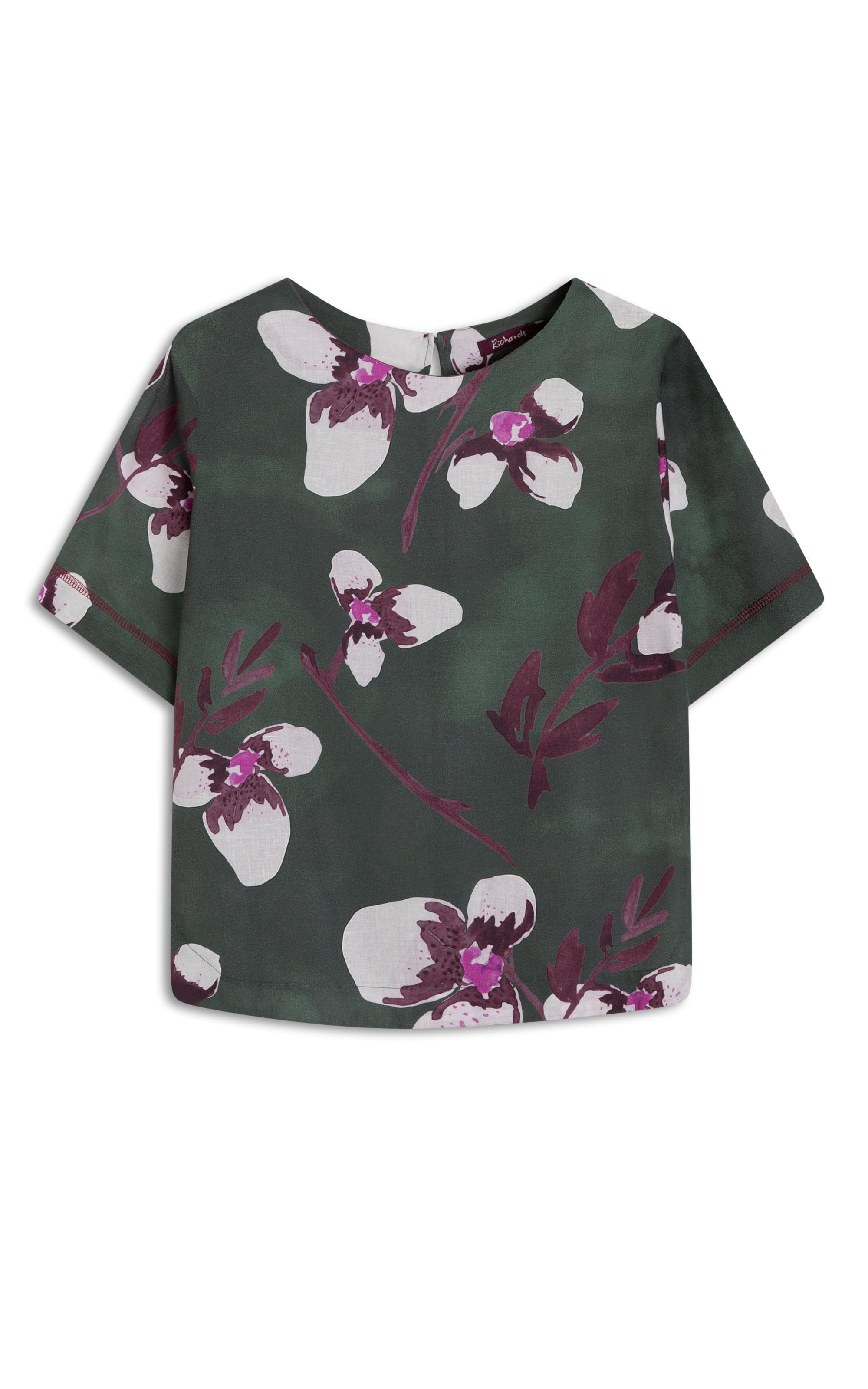 Blusa Linho  Gaia Orquidea Verde