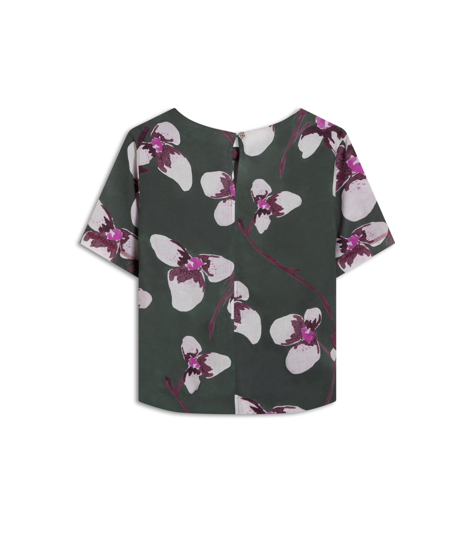 Blusa Linho  Gaia Orquidea Verde