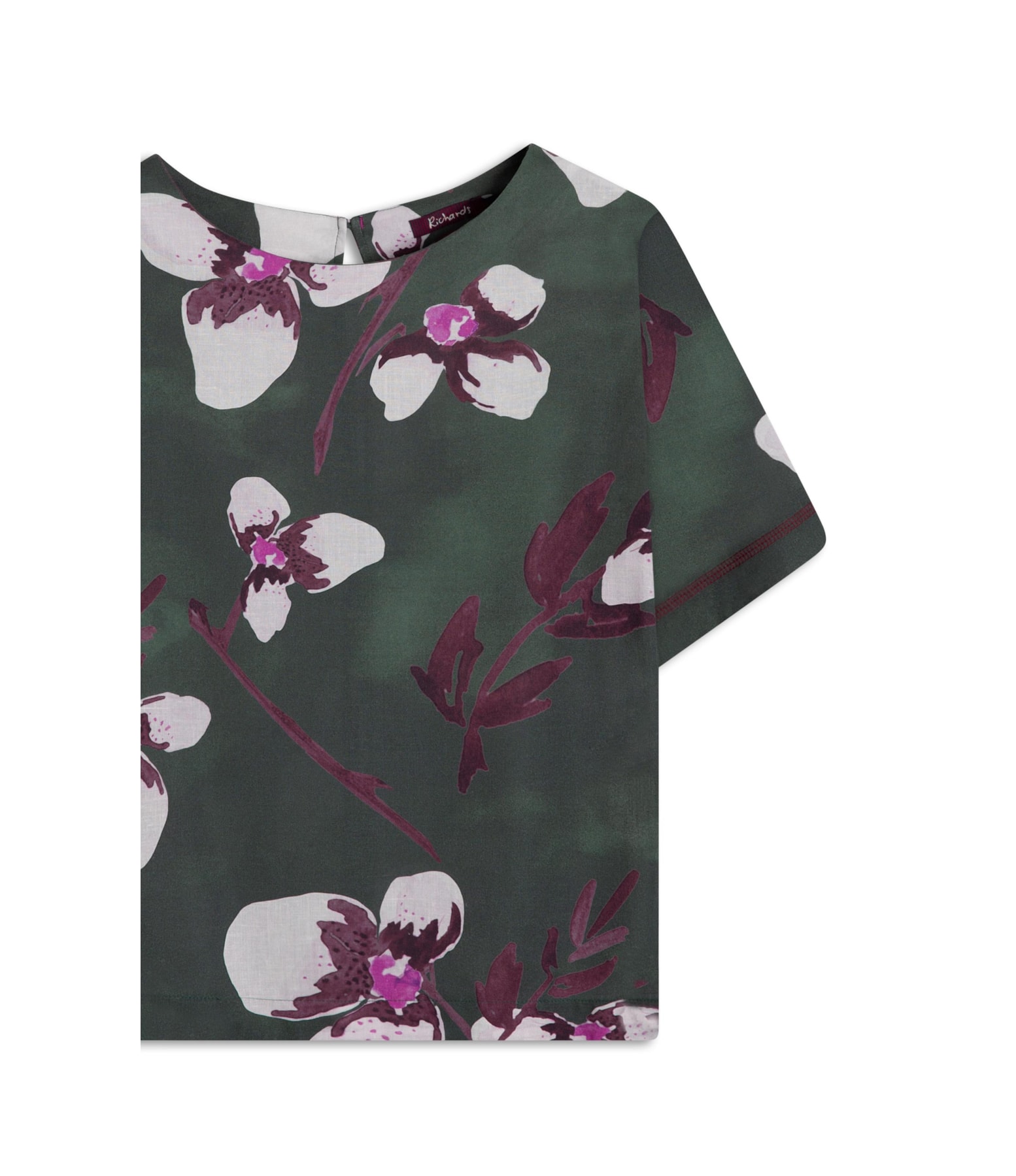 Blusa Linho  Gaia Orquidea Verde