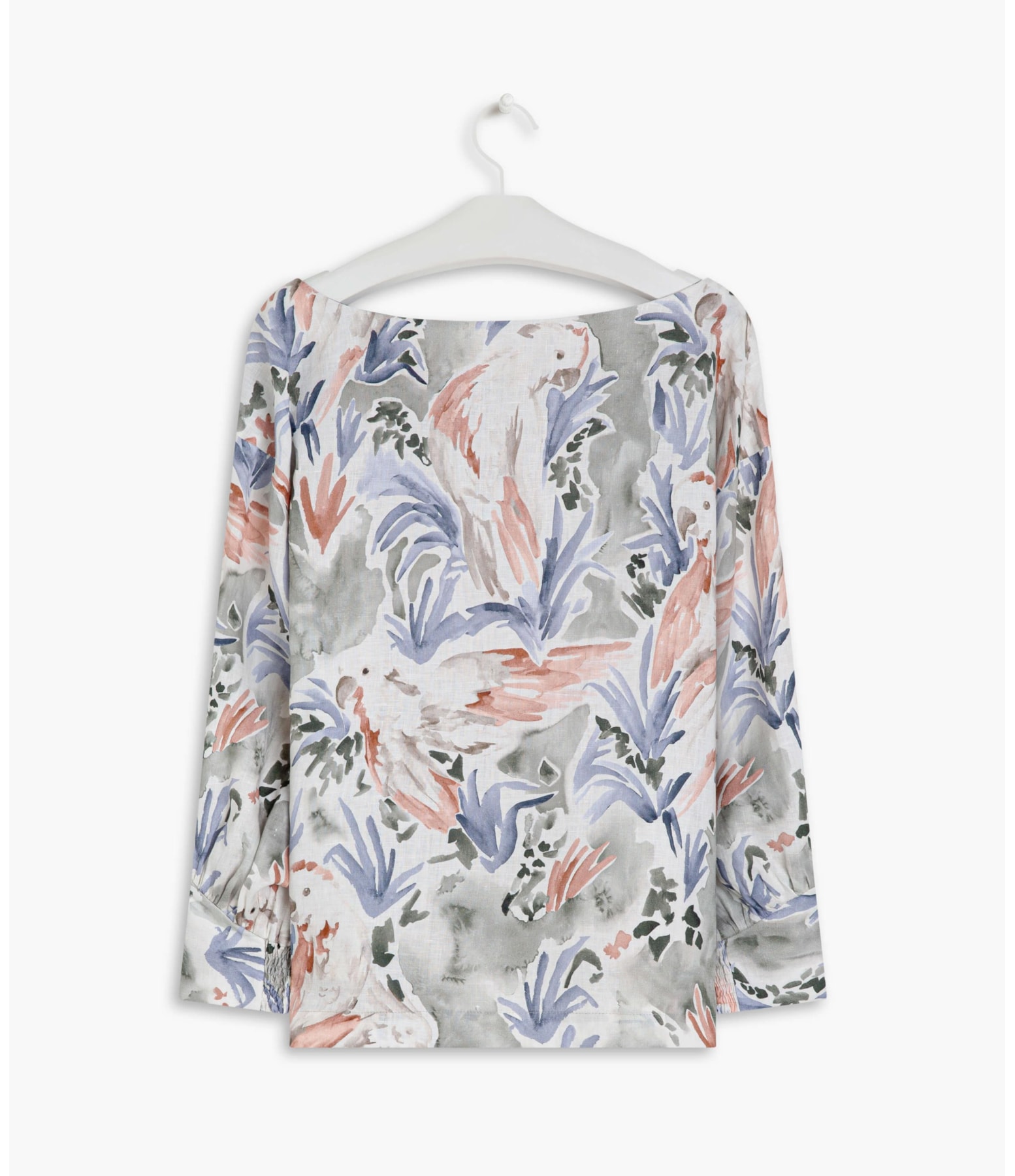Blusa Linho  Gianna Araras Verde Army