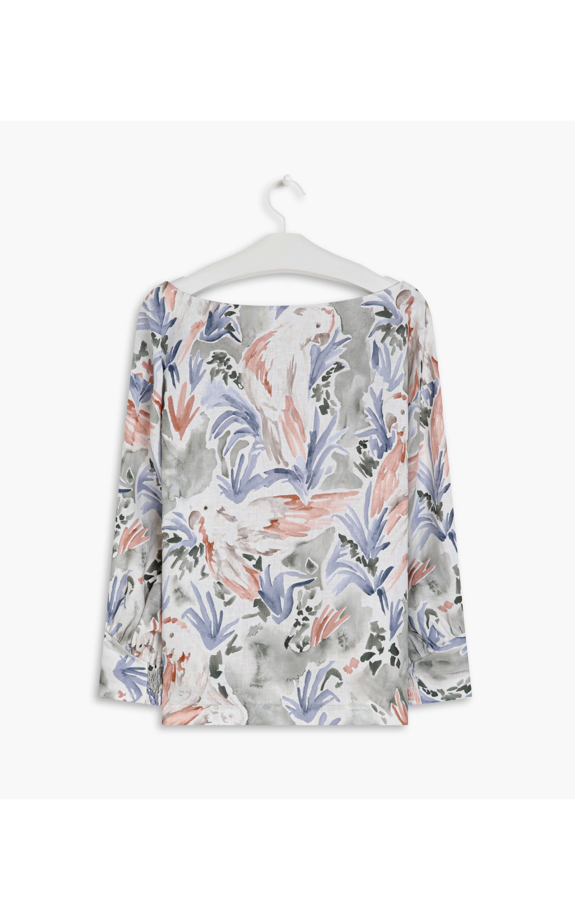 Blusa Linho  Gianna Araras Verde Army