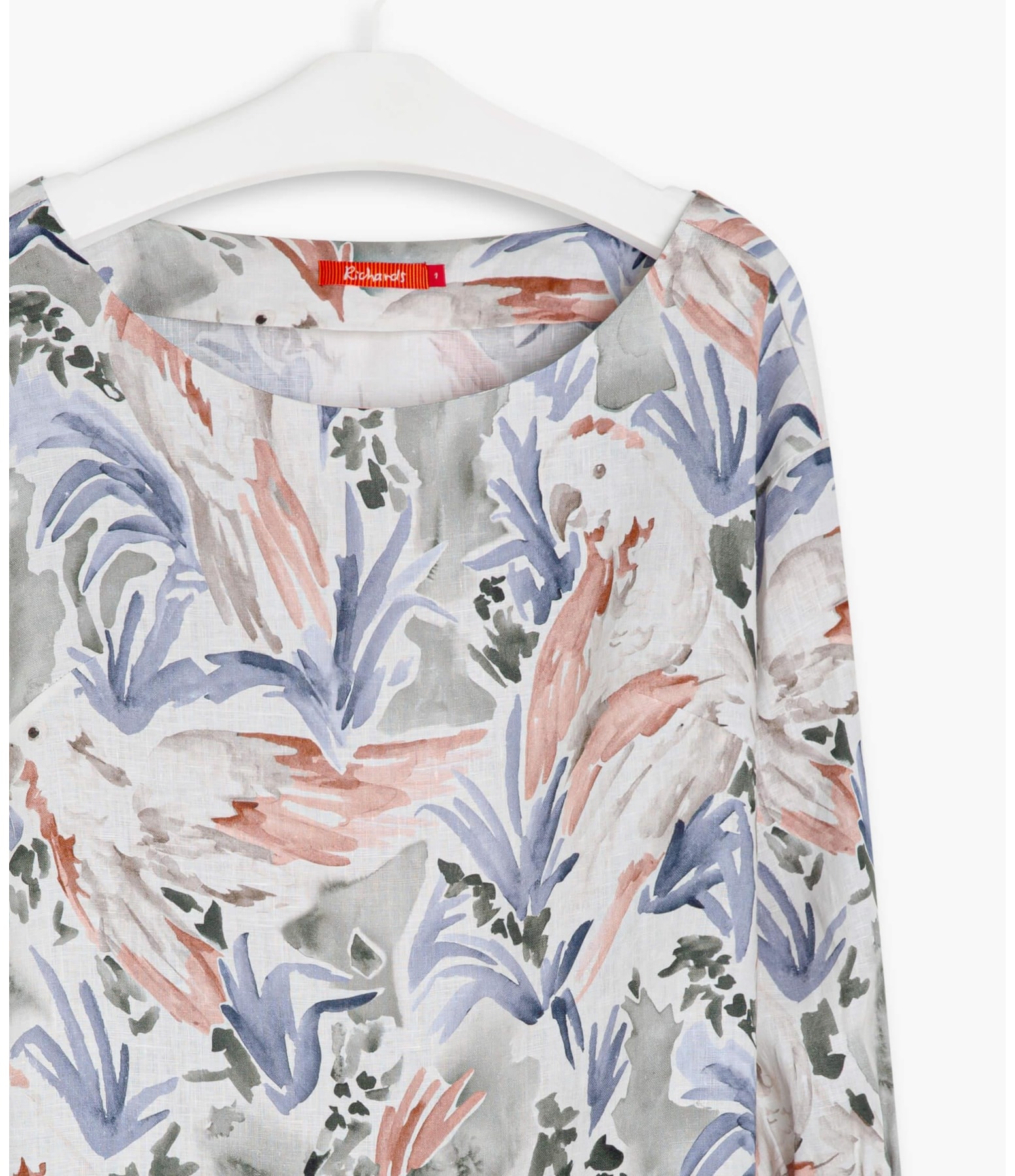 Blusa Linho  Gianna Araras Verde Army
