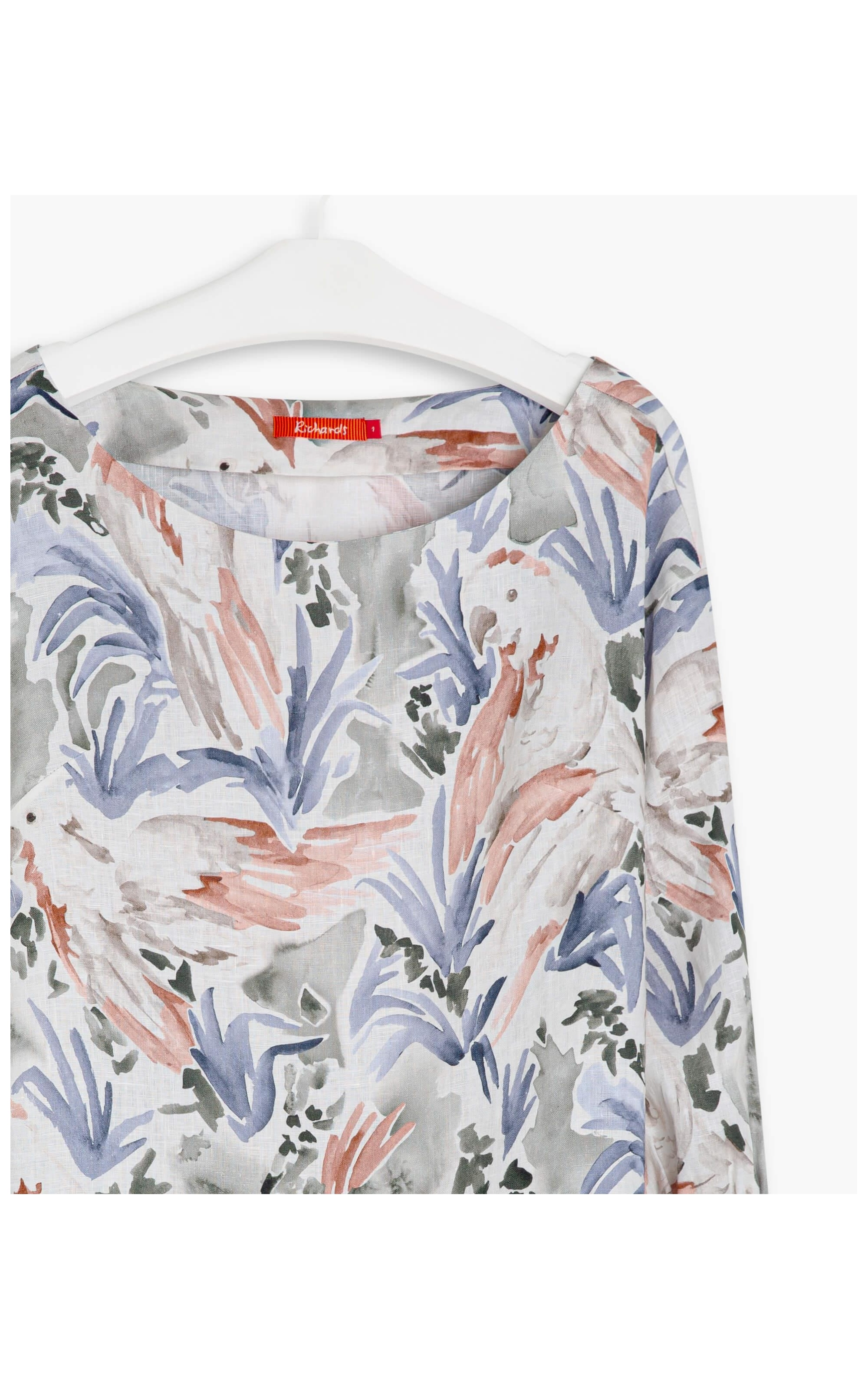 Blusa Linho  Gianna Araras Verde Army