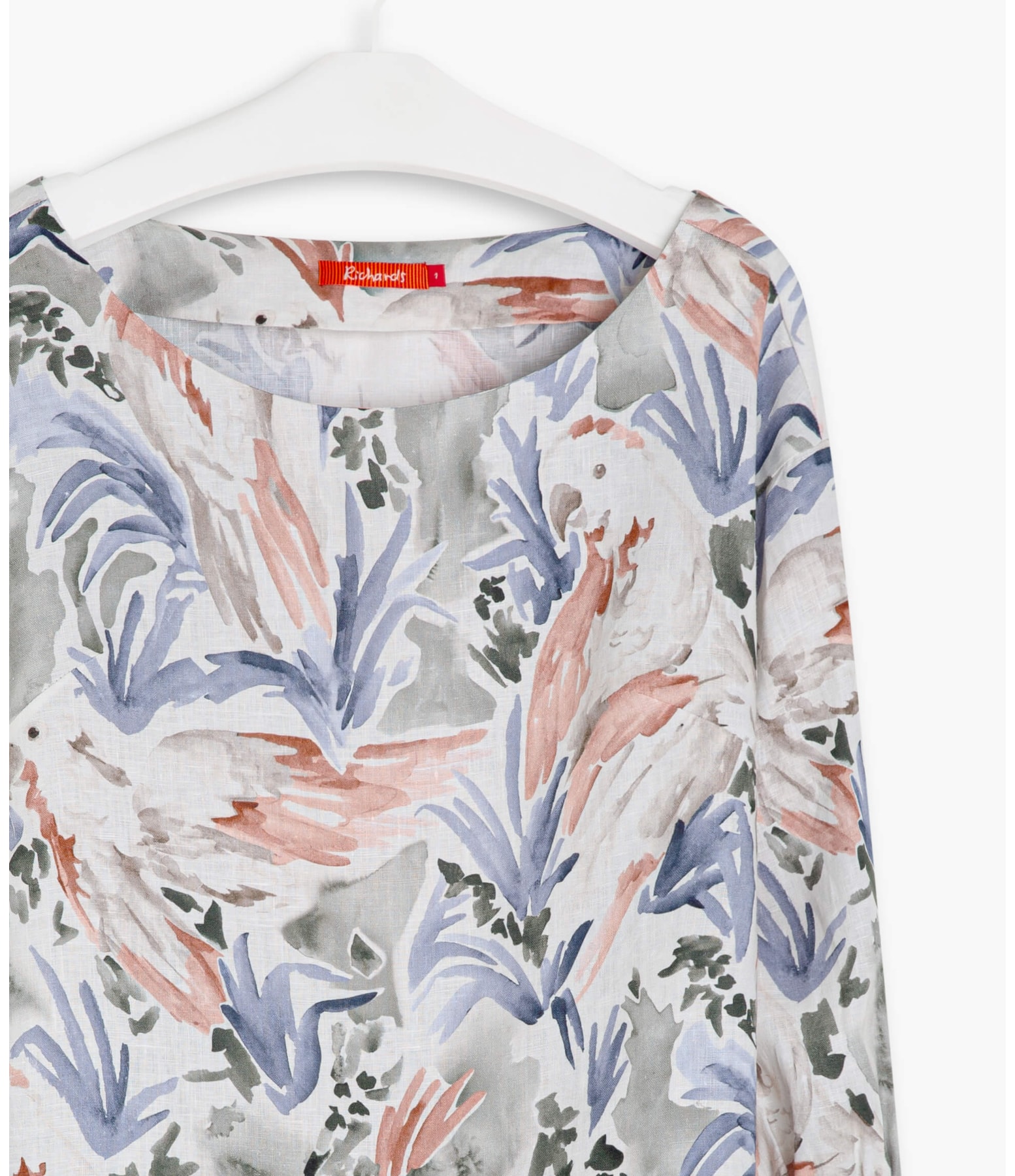 Blusa Linho  Gianna Araras Verde Army