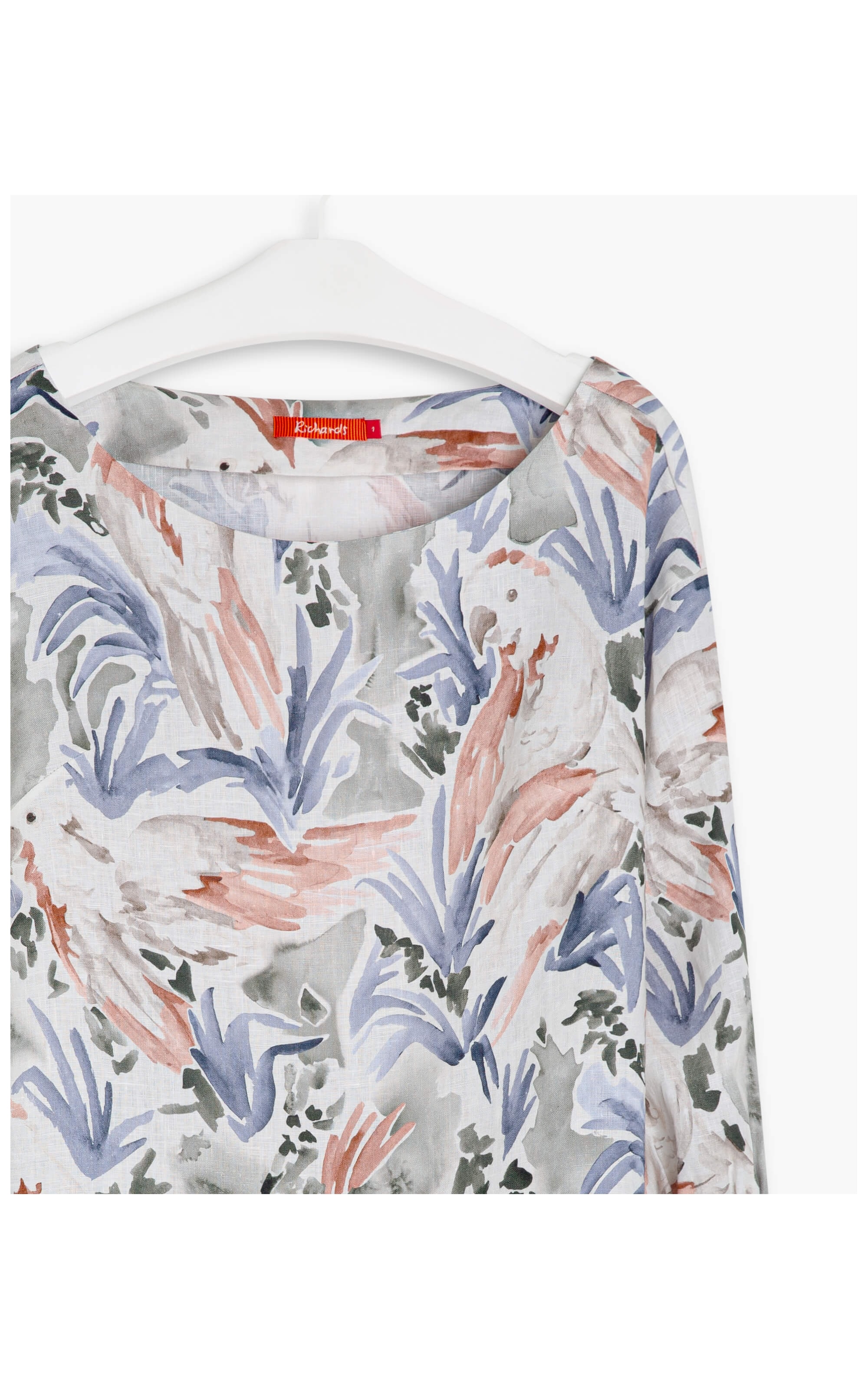Blusa Linho  Gianna Araras Verde Army