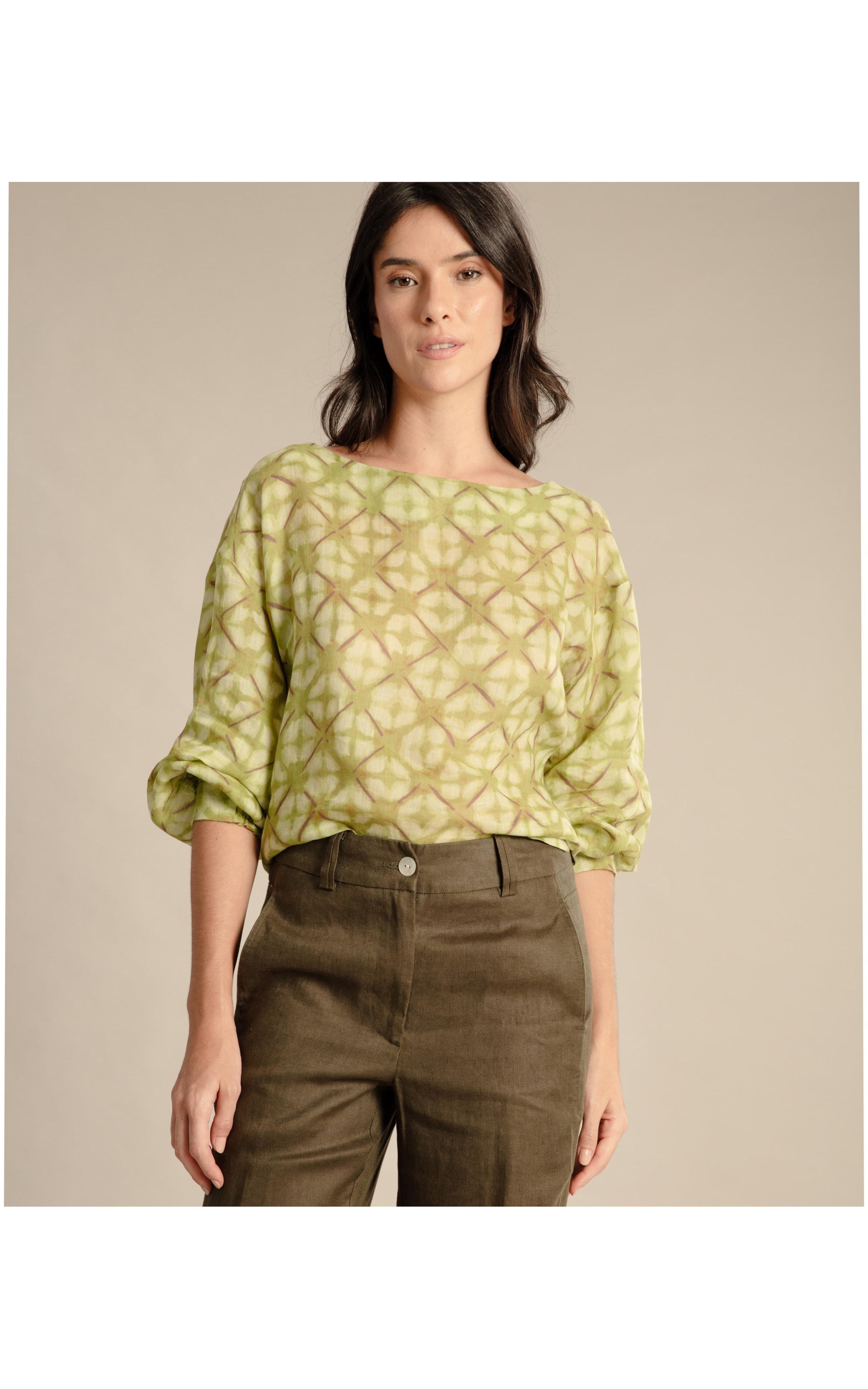Blusa Linho Gianna Shibori  Bamboo