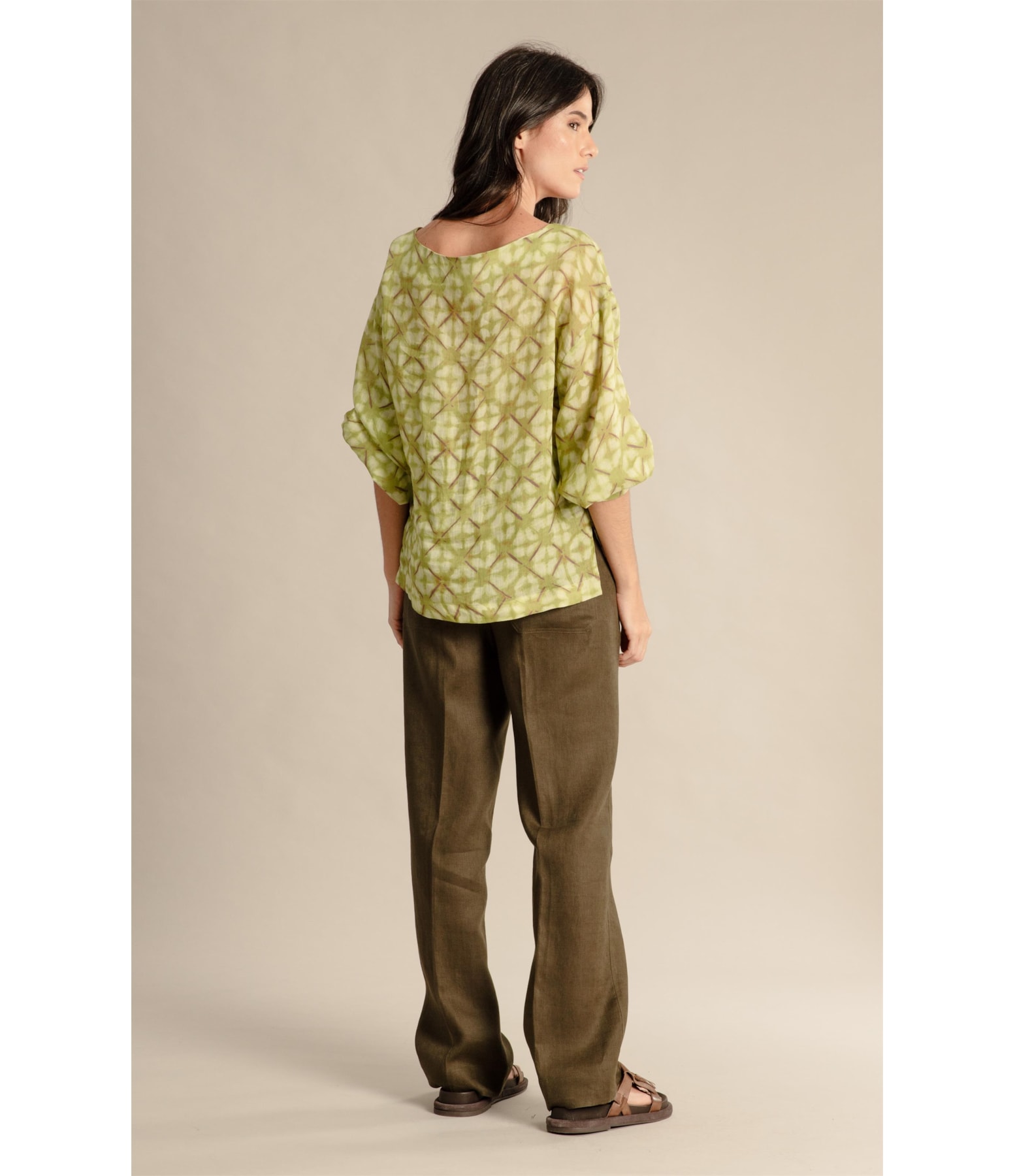 Blusa Linho Gianna Shibori  Bamboo