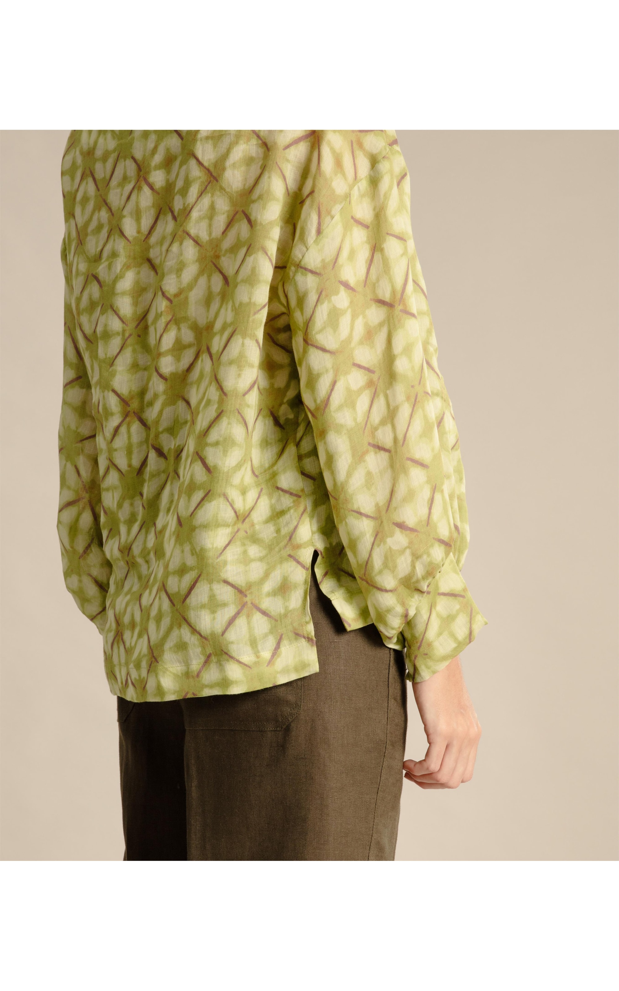 Blusa Linho Gianna Shibori  Bamboo