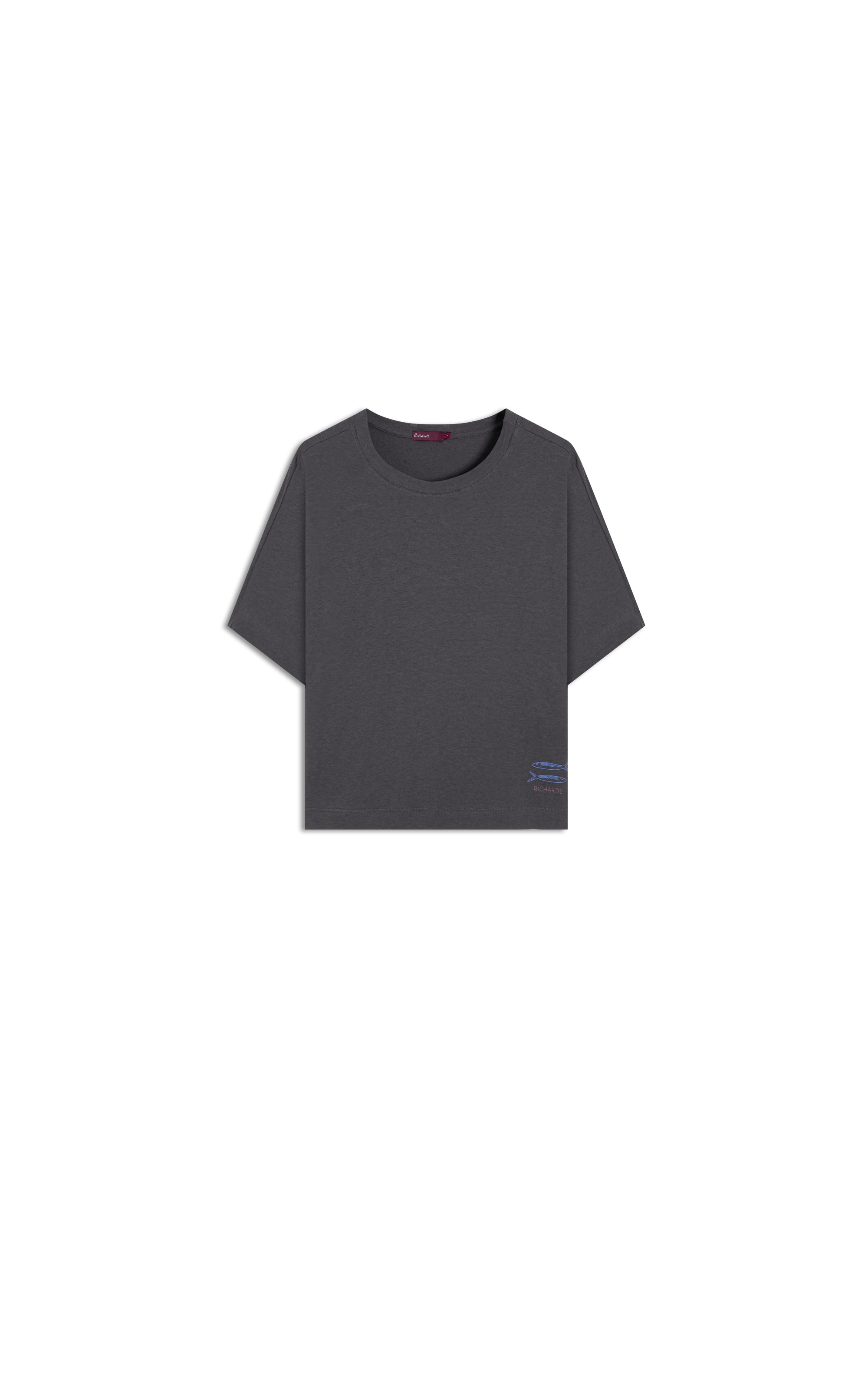 Blusa Linho  Hera Cinza Azulado