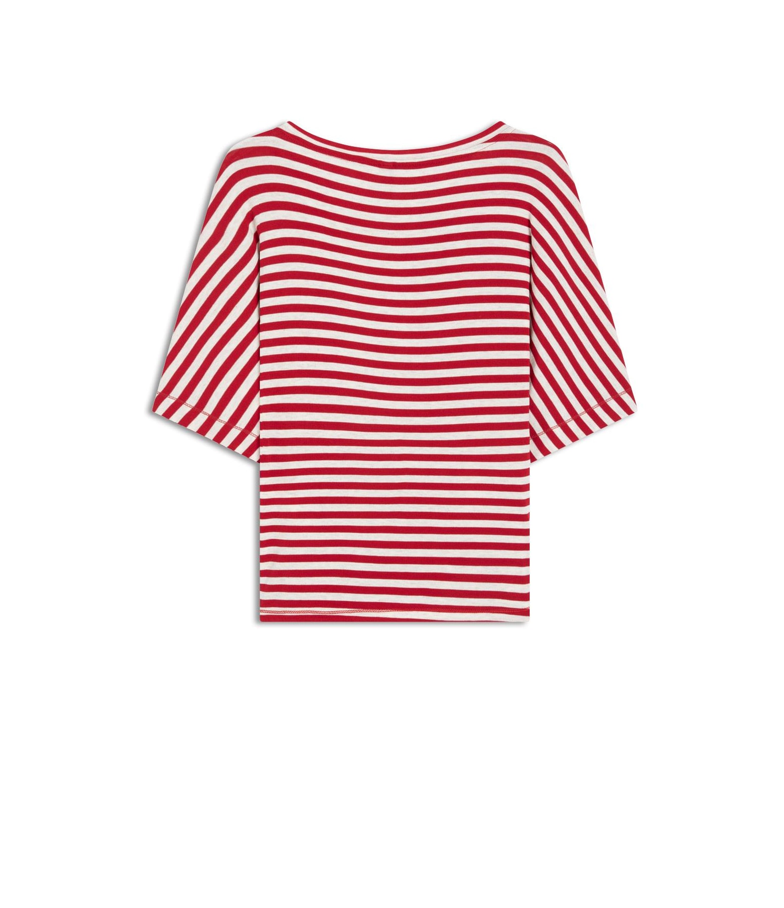 Blusa Linho  Hera Listrada Vermelho