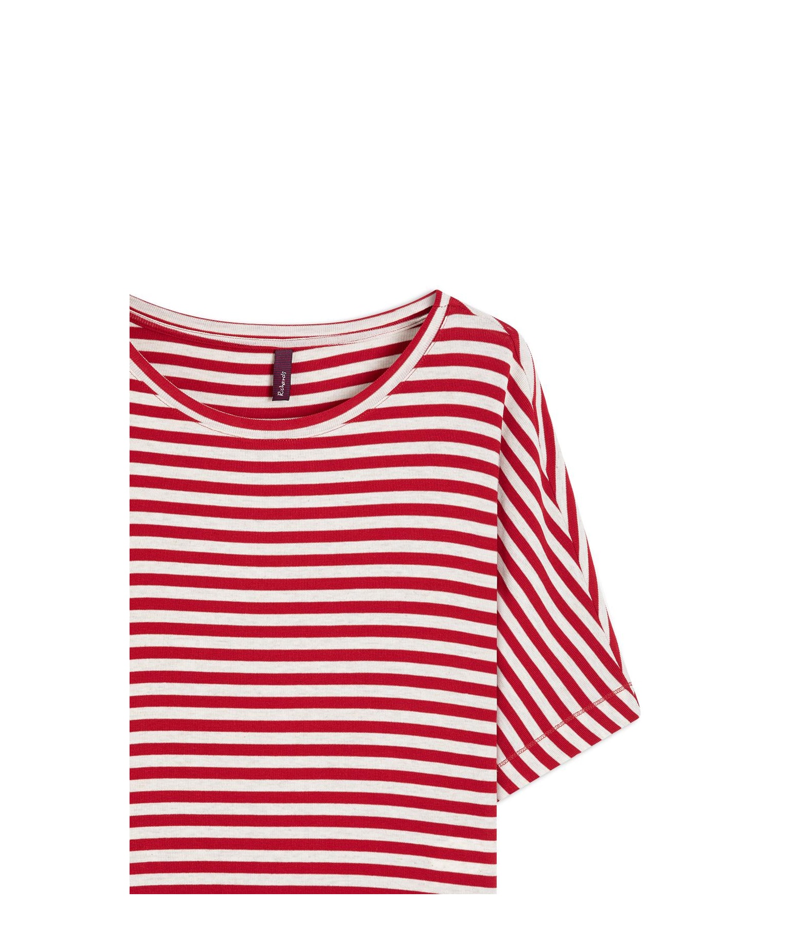 Blusa Linho  Hera Listrada Vermelho