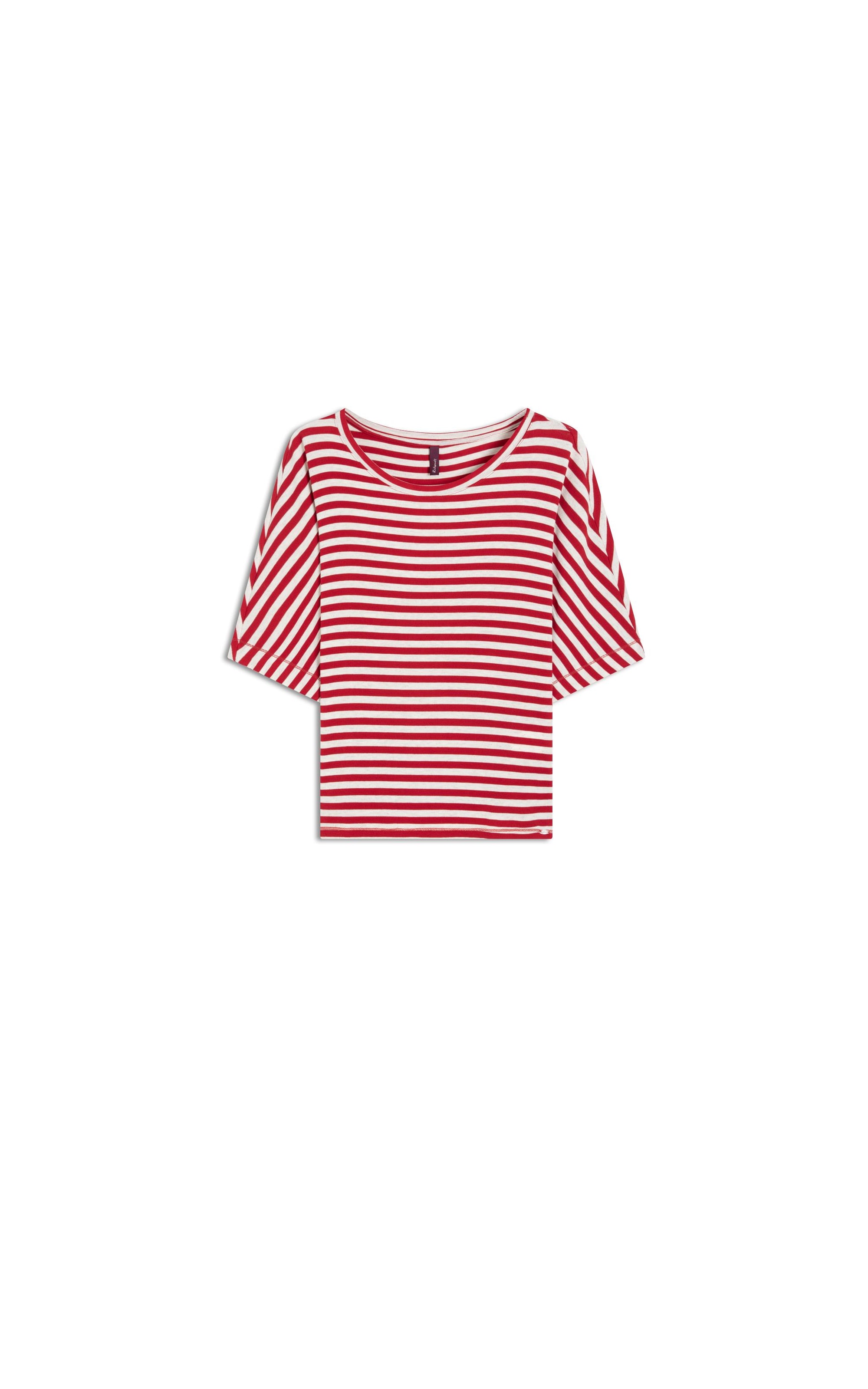 Blusa Linho  Hera Listrada Vermelho