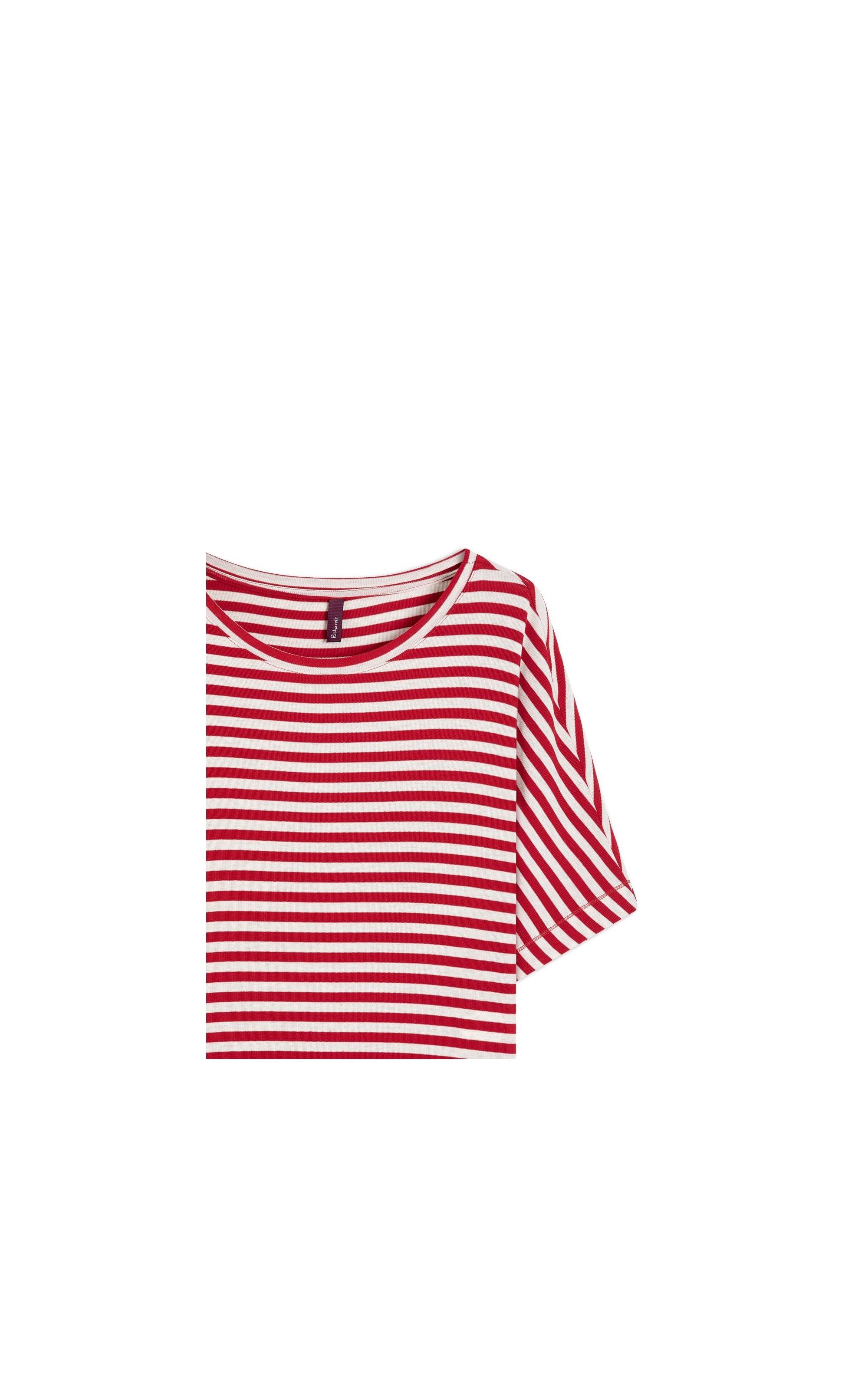 Blusa Linho  Hera Listrada Vermelho