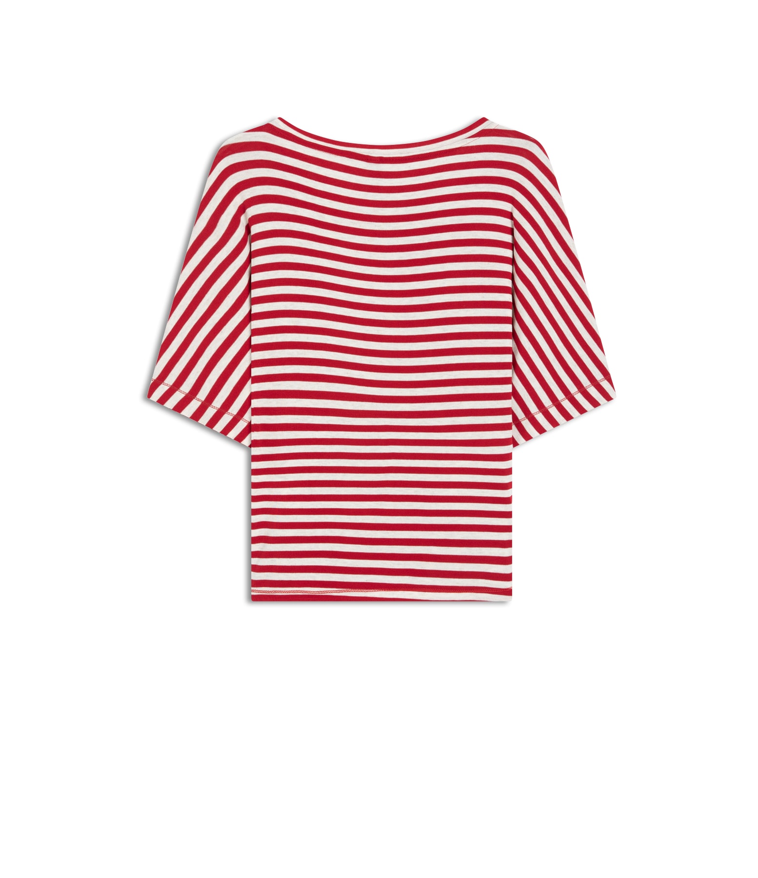 Blusa Linho  Hera Listrada Vermelho