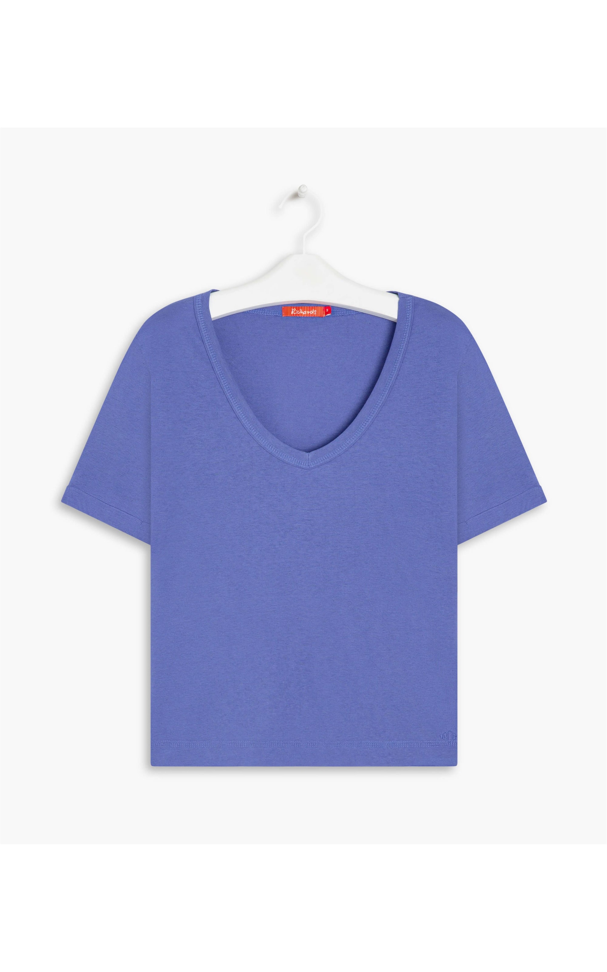 Blusa Linho  Iris  Liso Azul Bic
