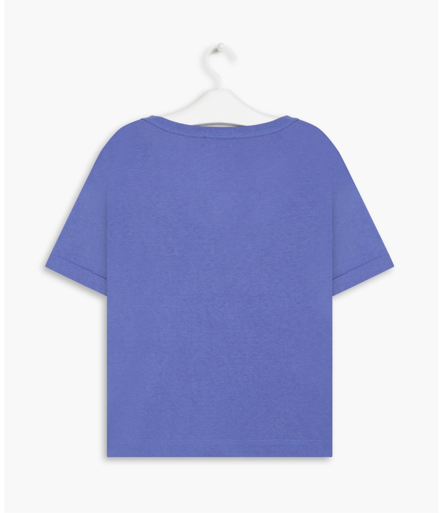 Blusa Linho  Iris  Liso Azul Bic