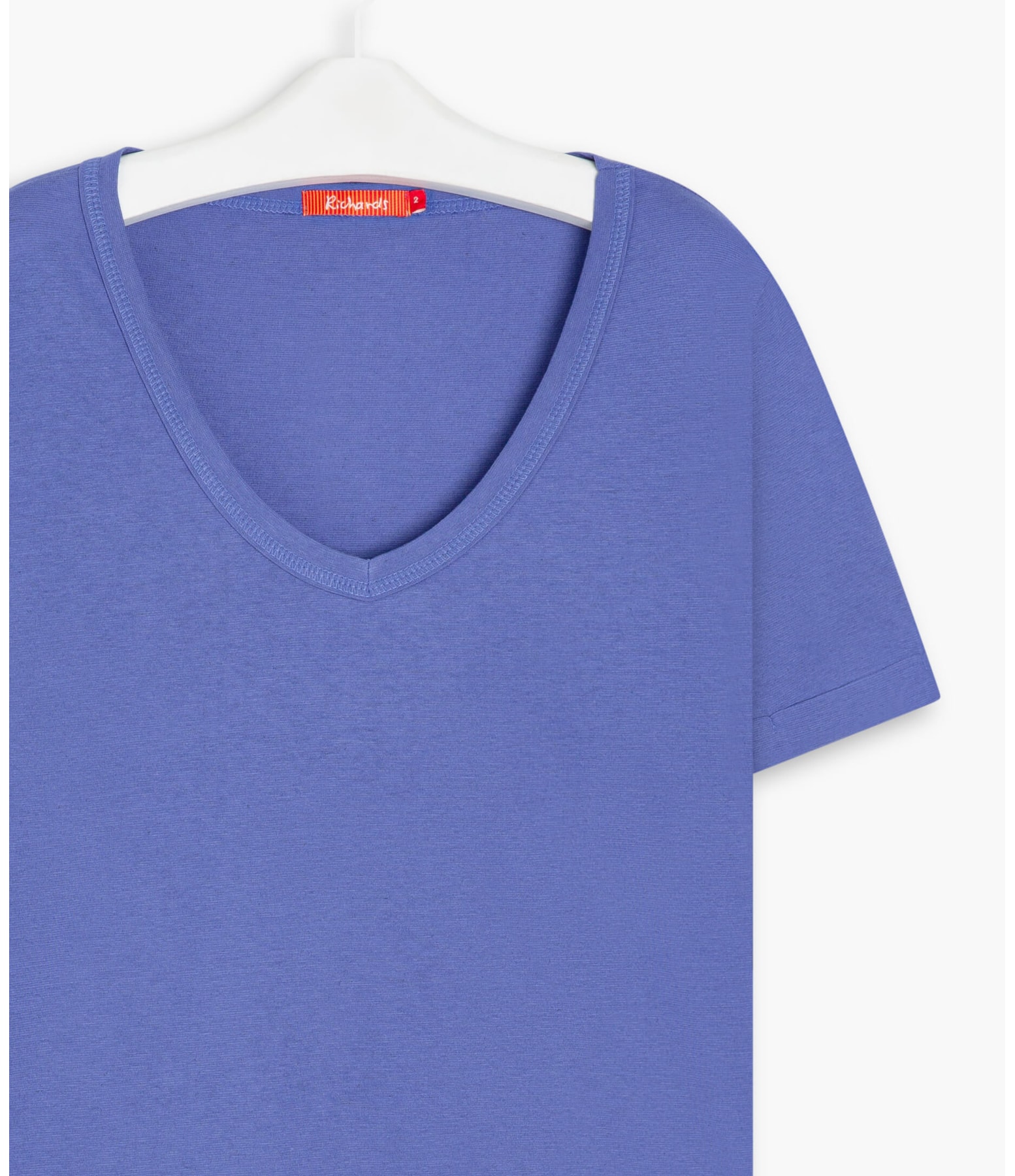 Blusa Linho  Iris  Liso Azul Bic