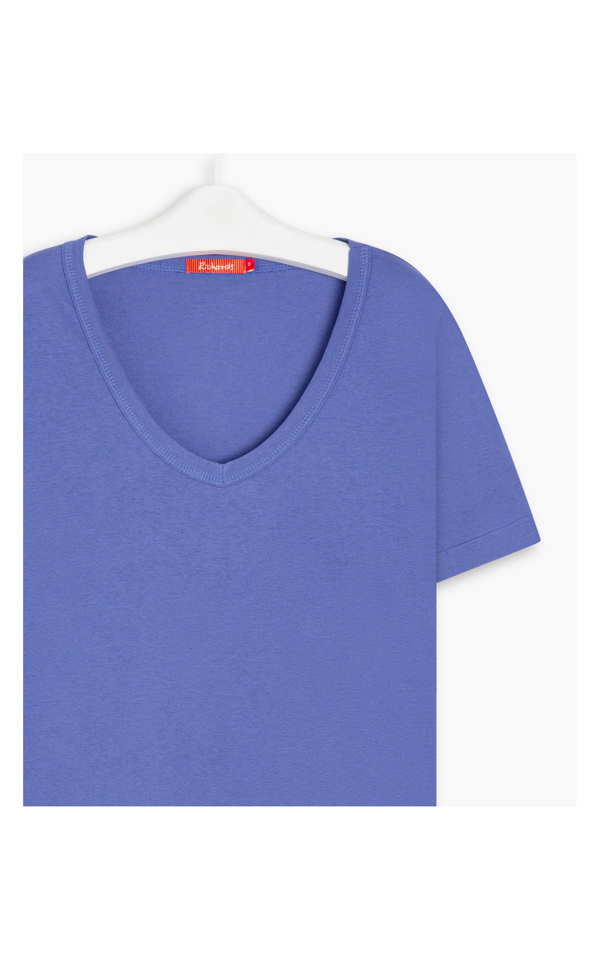 Blusa Linho  Iris  Liso Azul Bic