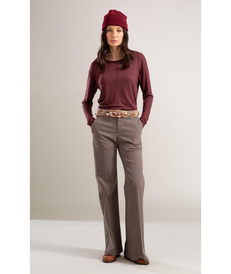 Blusa Linho  Jennie Bordeaux