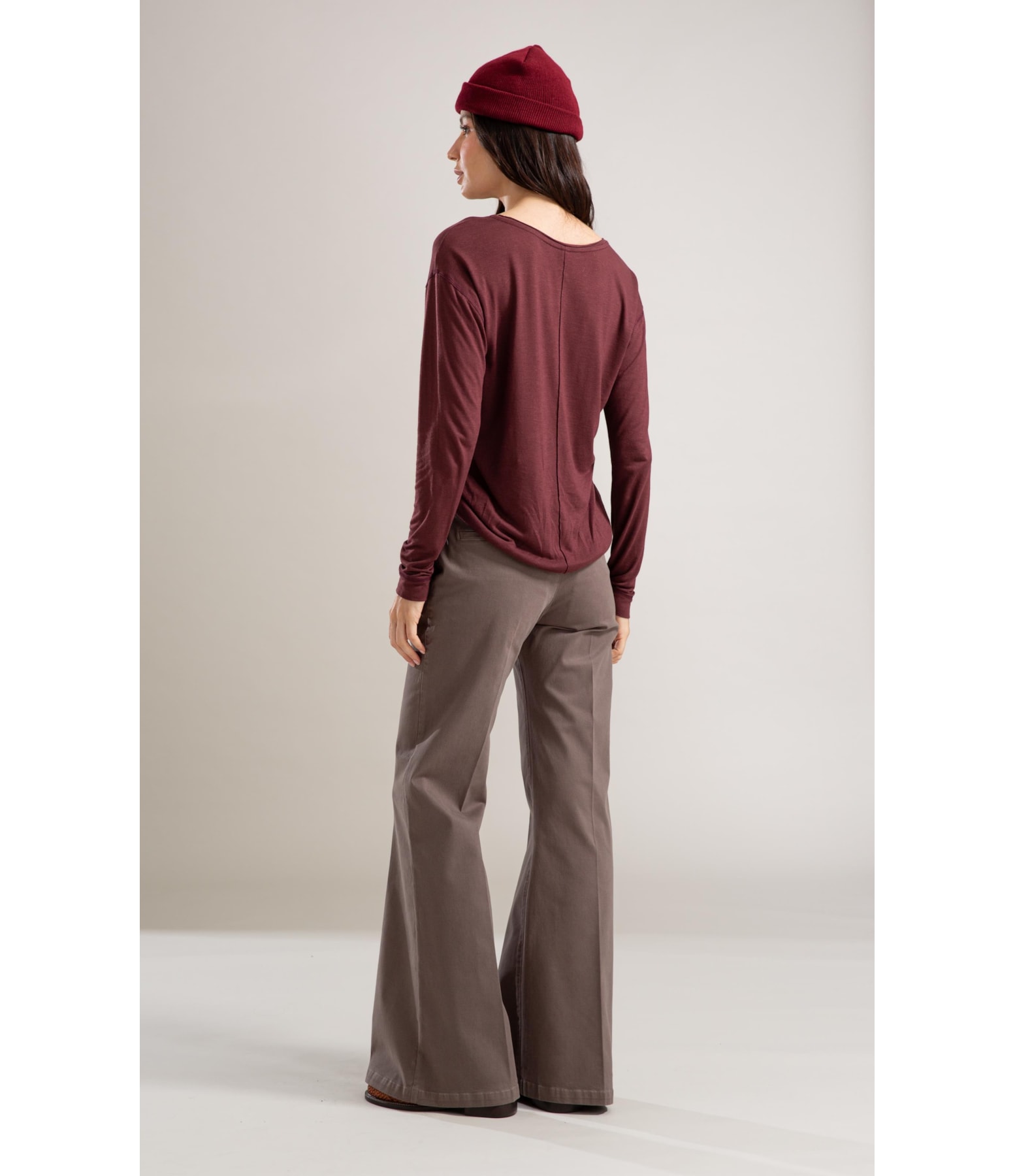 Blusa Linho  Jennie Bordeaux