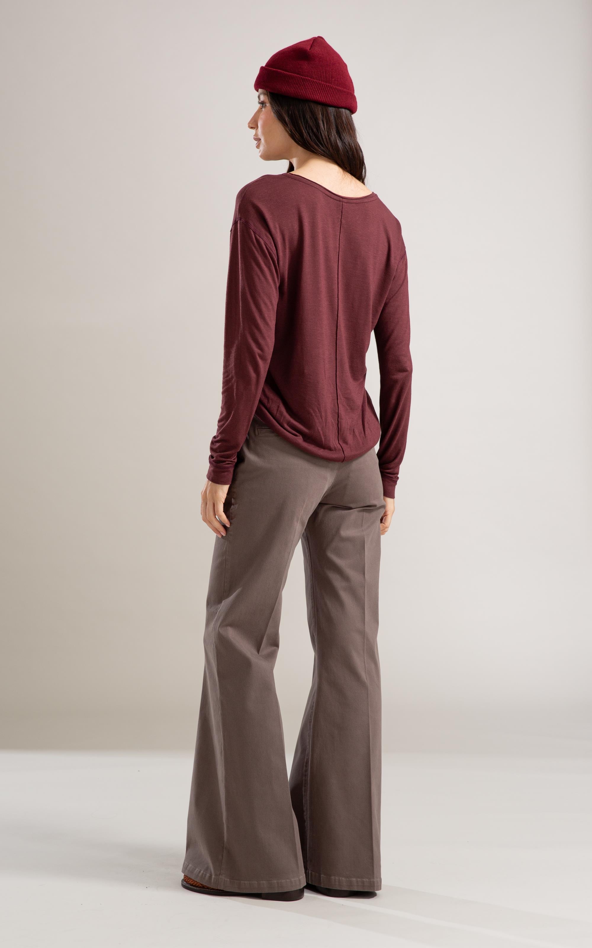 Blusa Linho  Jennie Bordeaux