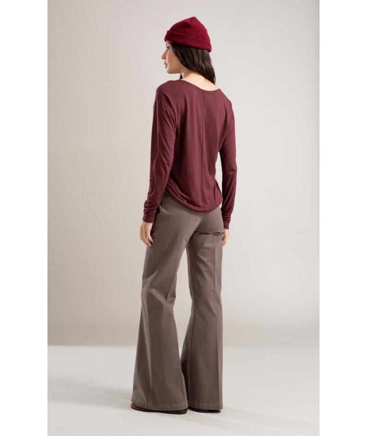 Blusa Linho  Jennie Bordeaux