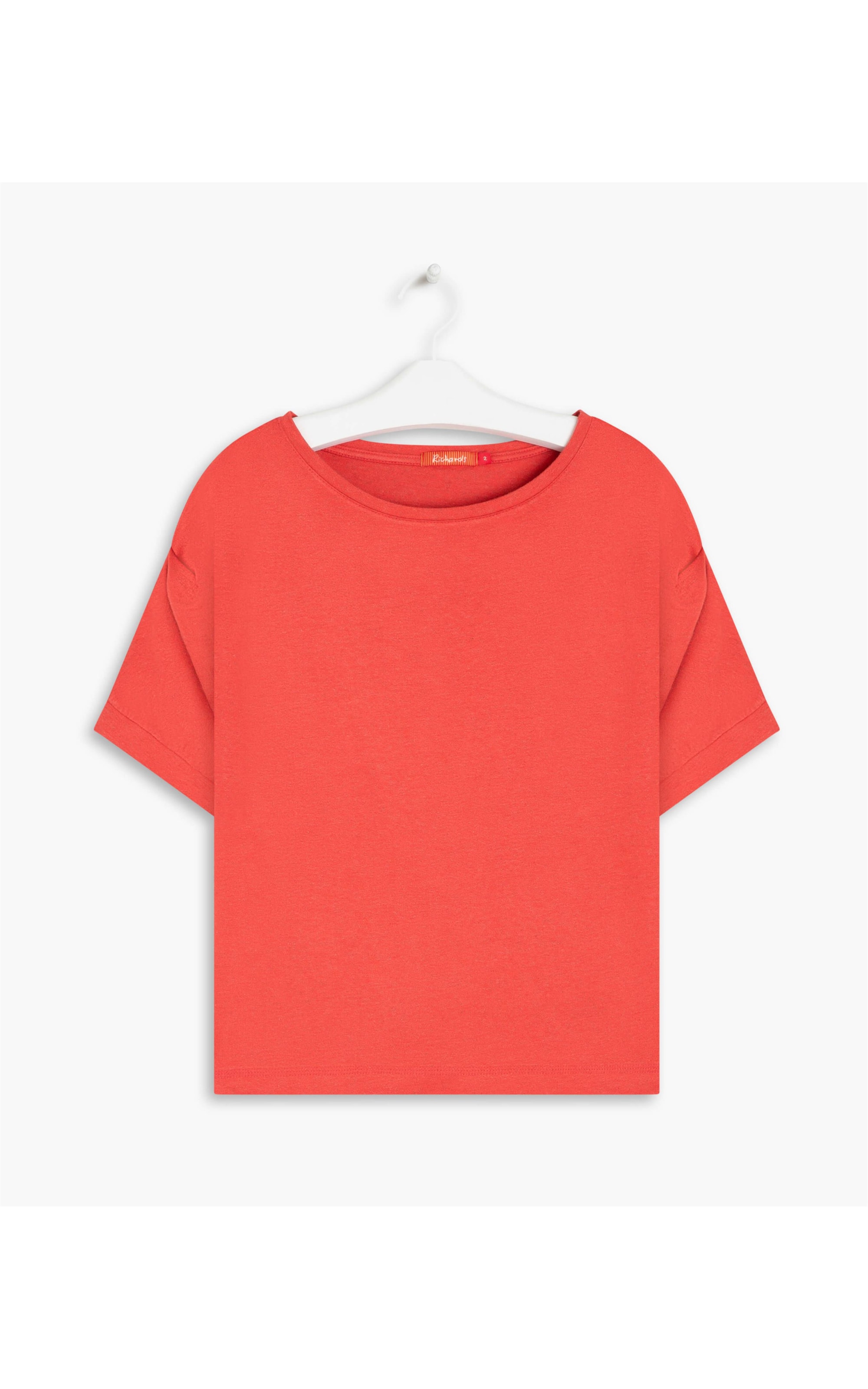 Blusa Linho  Jolie  Liso Vermelho