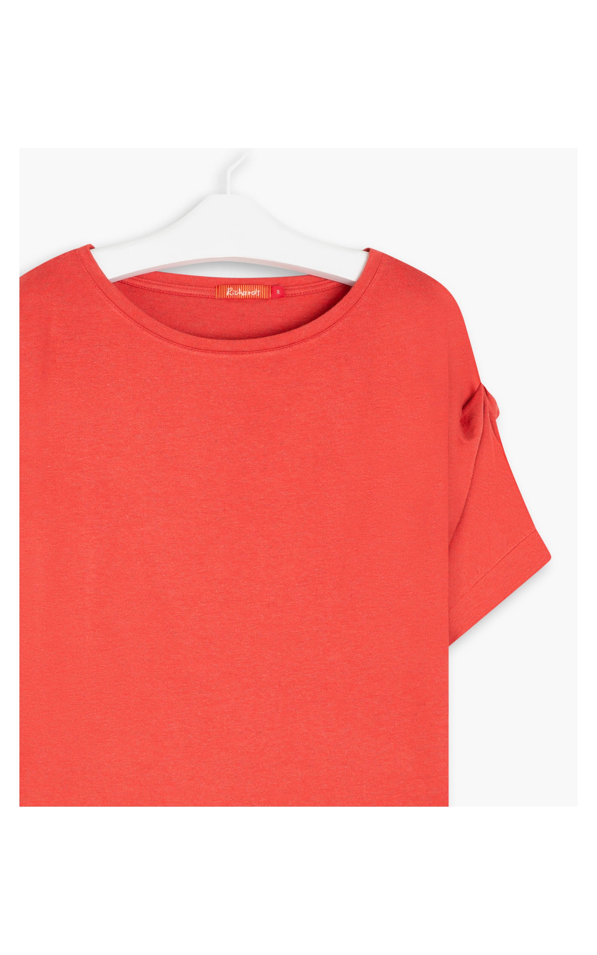 Blusa Linho  Jolie  Liso Vermelho
