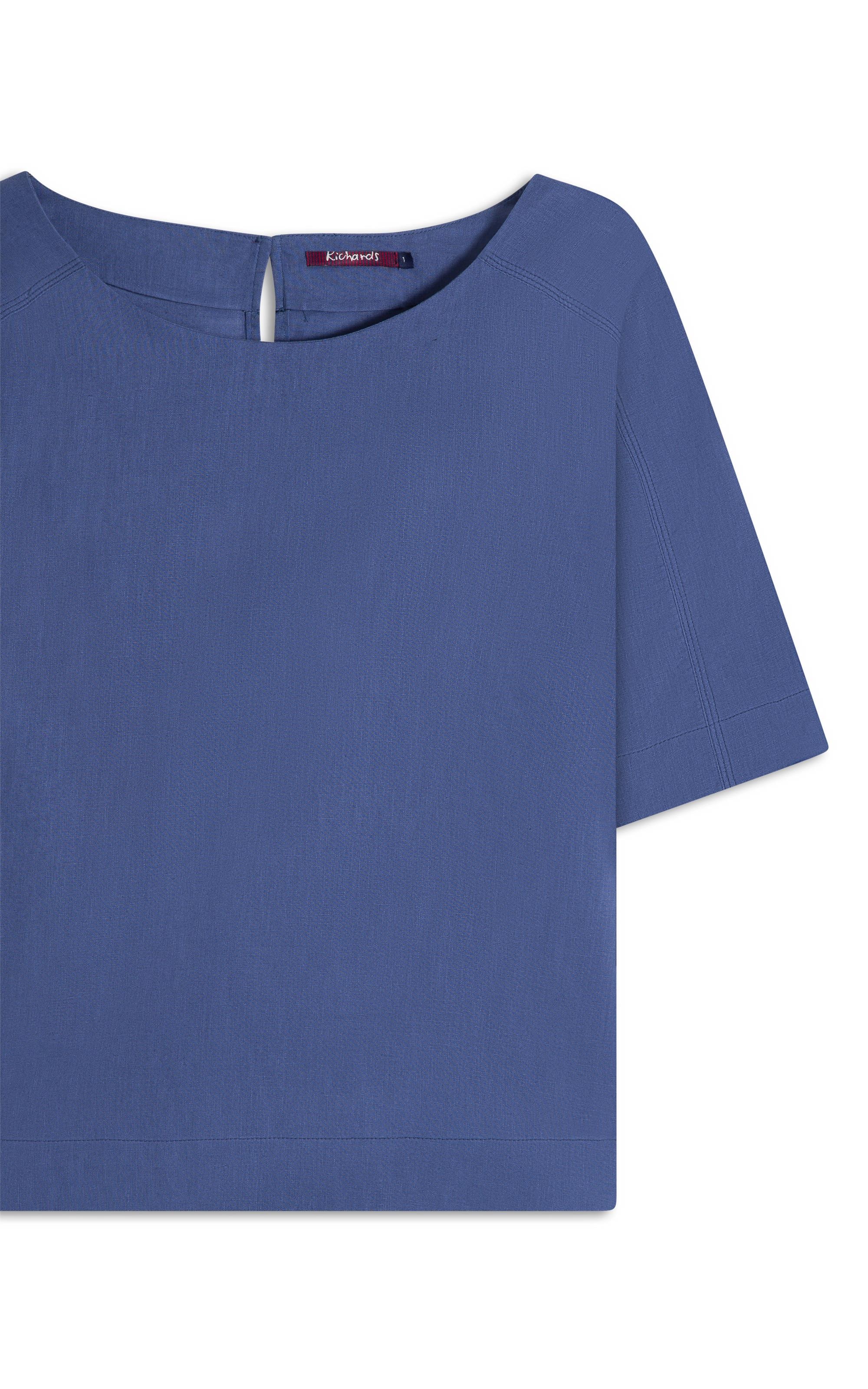 Blusa Linho  Julia Azul Jeans