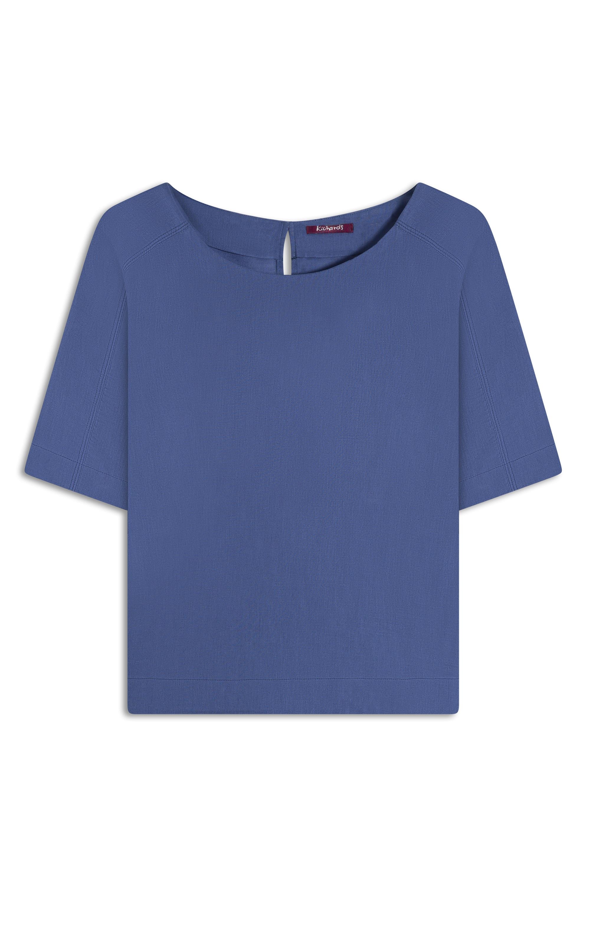 Blusa Linho  Julia Azul Jeans