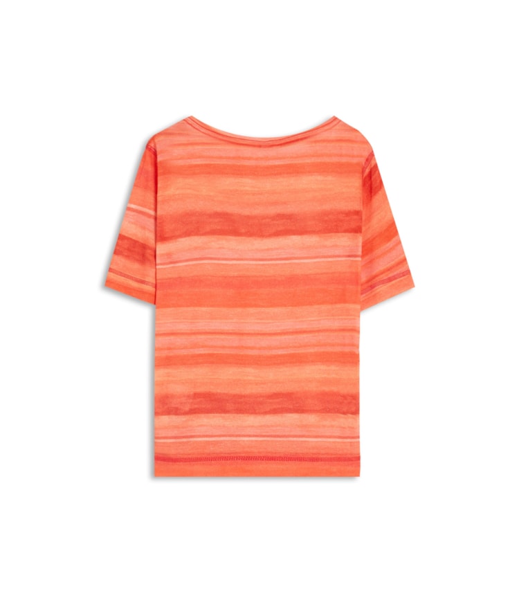 Blusa Linho  Julia Estampa Deepwell Vermelho