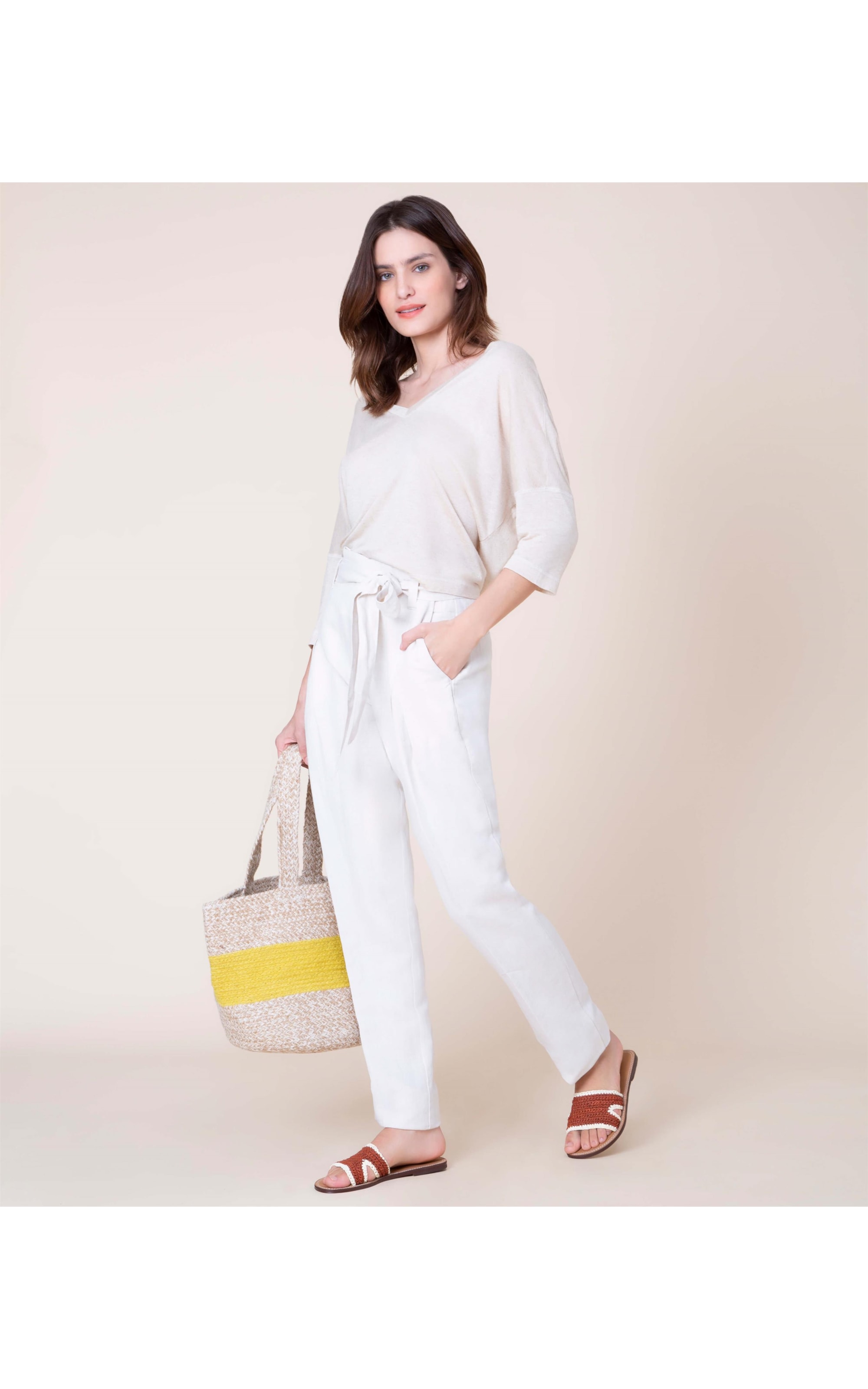 Blusa Linho  Julia Natural
