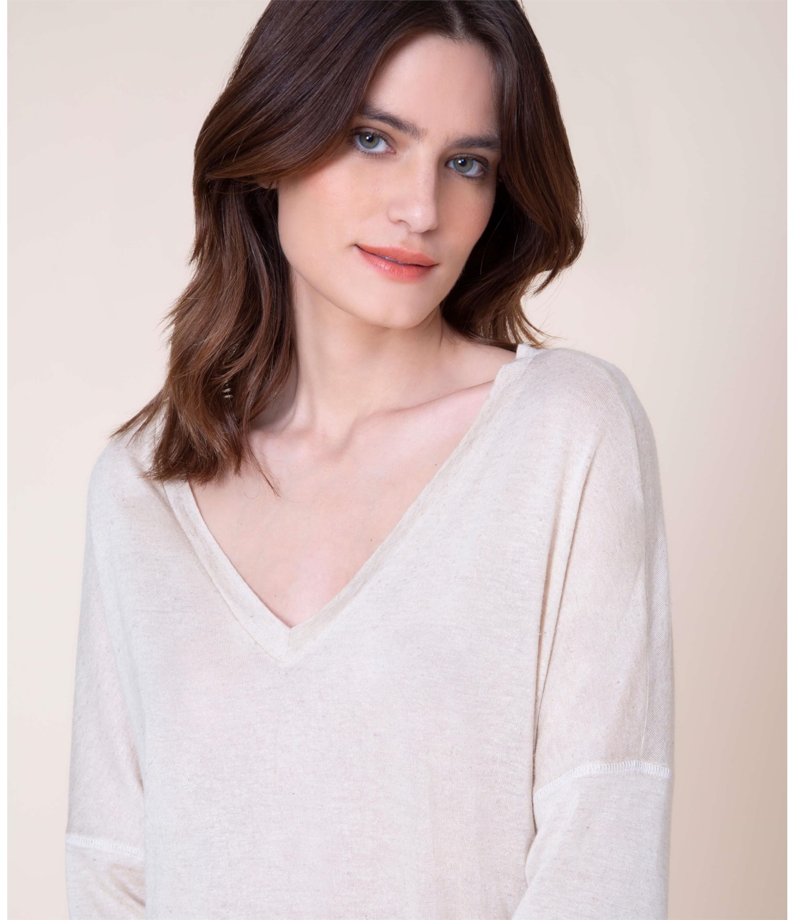 Blusa Linho  Julia Natural