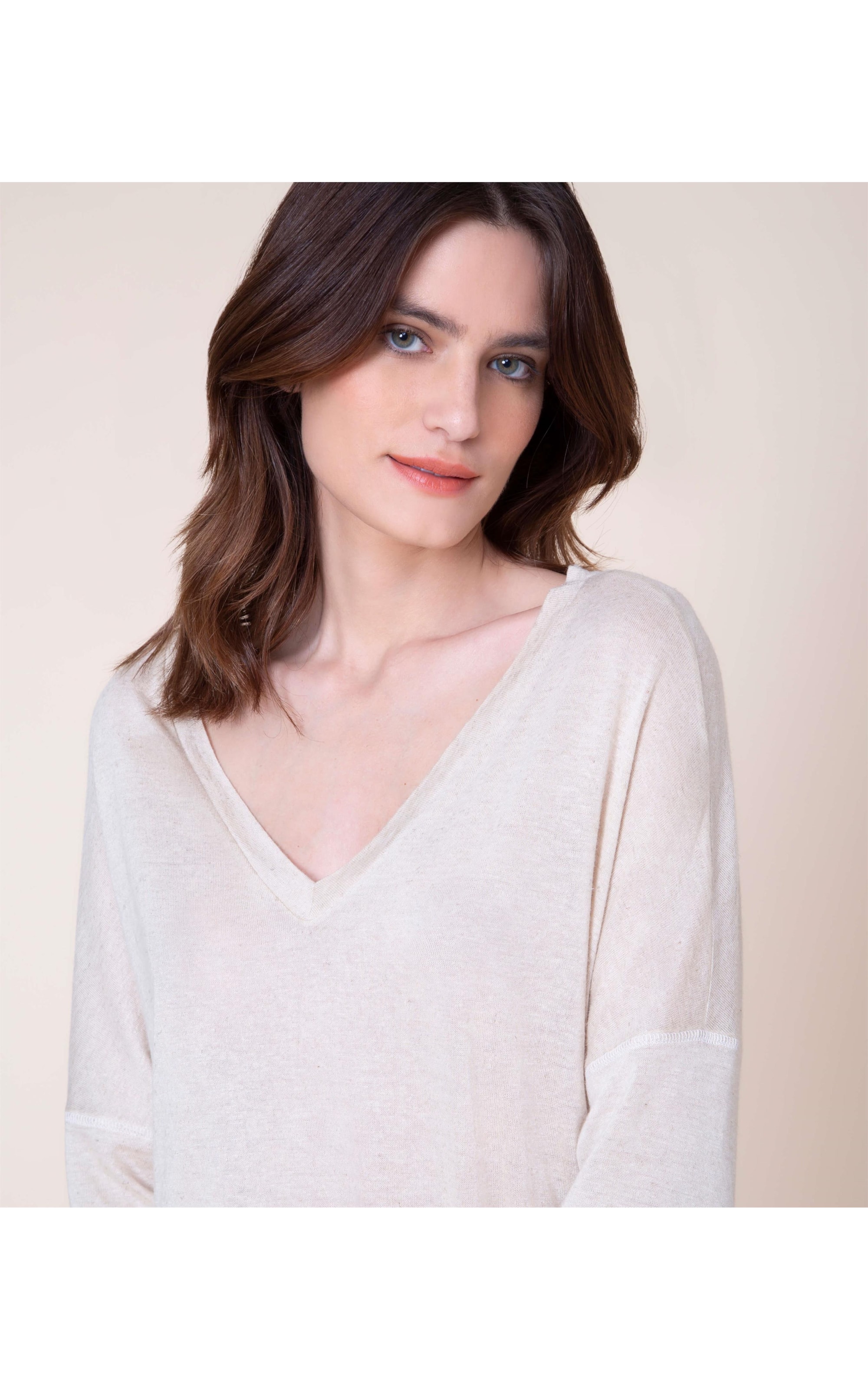 Blusa Linho  Julia Natural