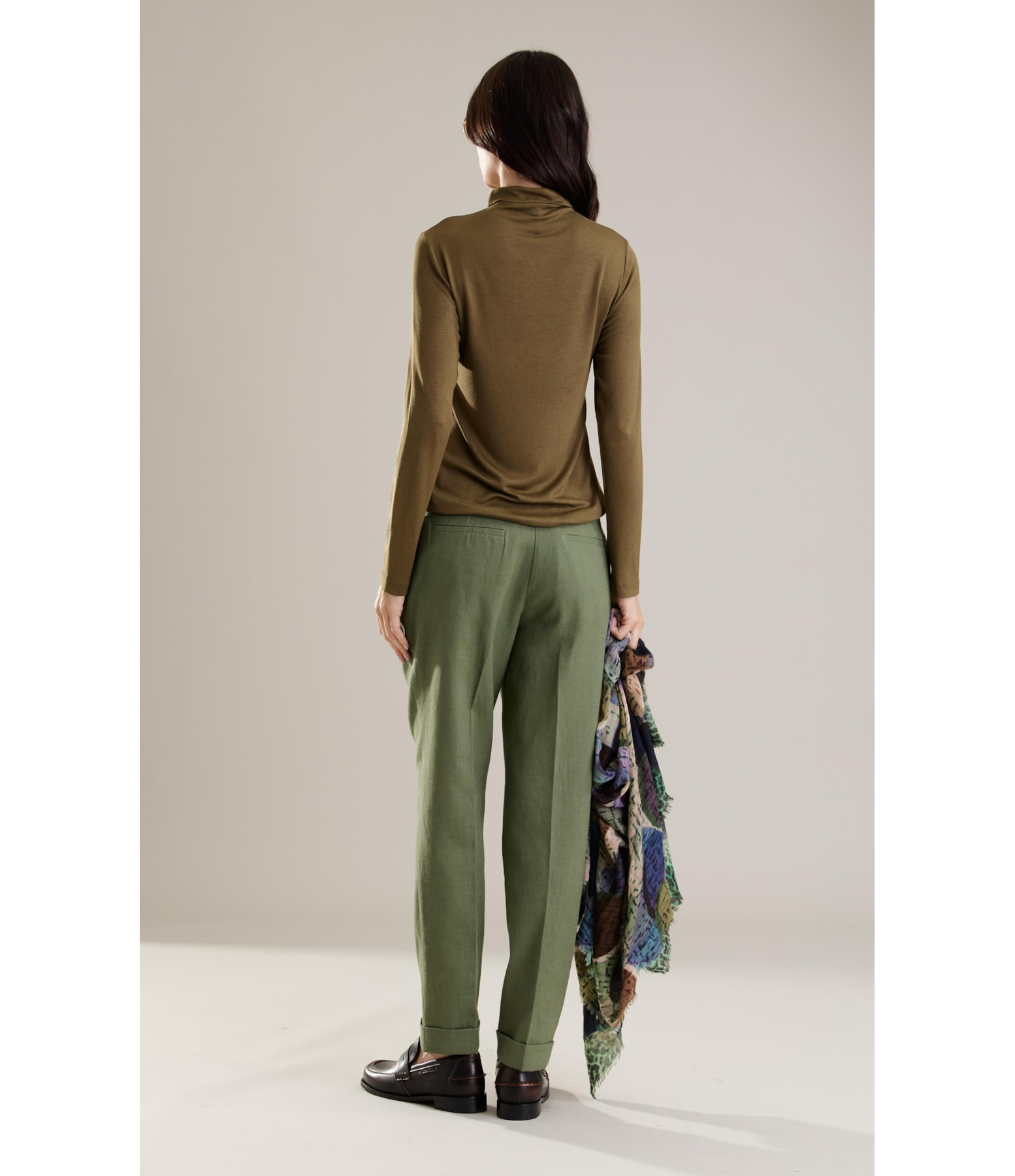 Blusa Linho  Julie Ml Verde Oliva