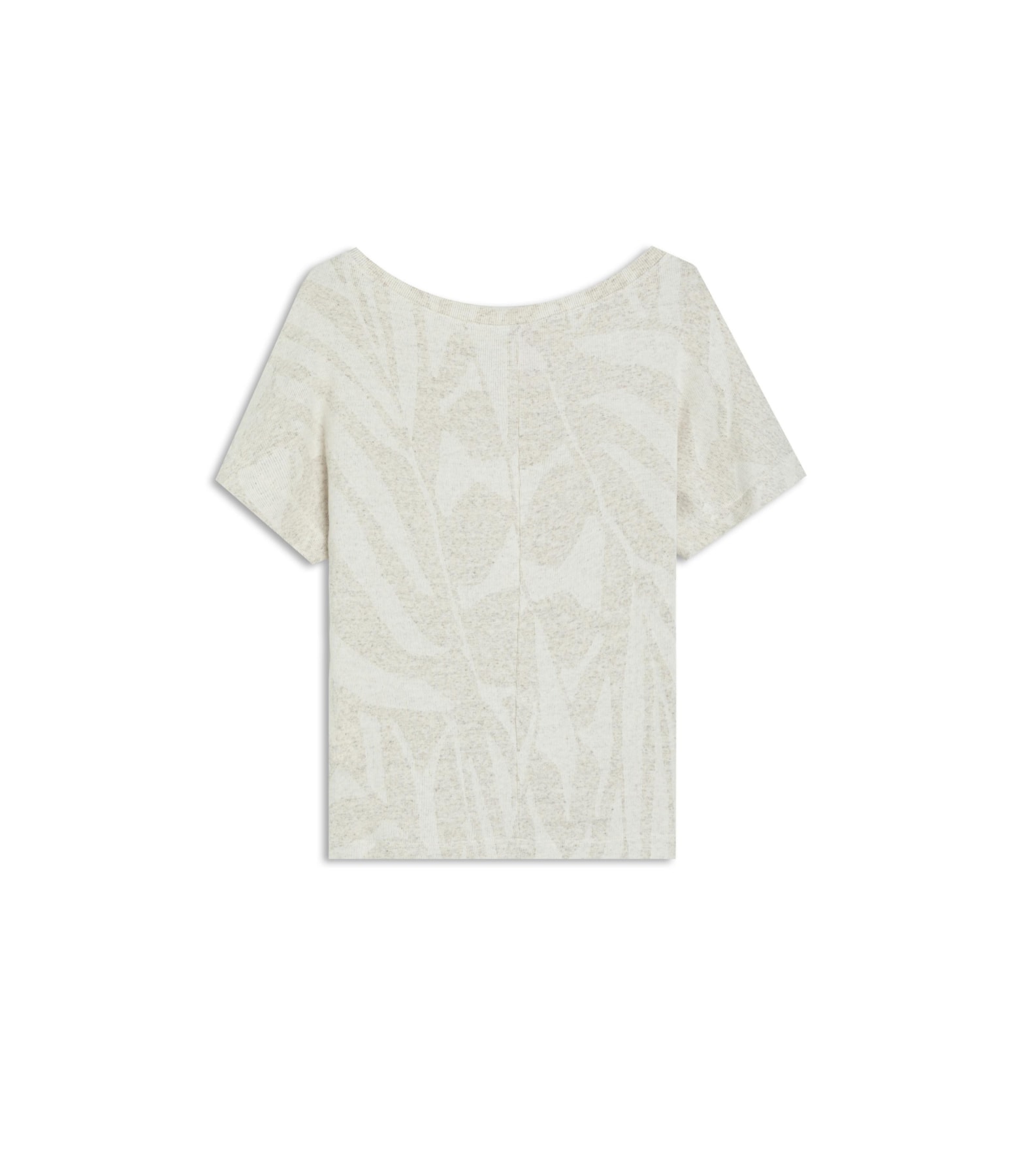 Blusa Linho  Julie Rib Jacquard Natural
