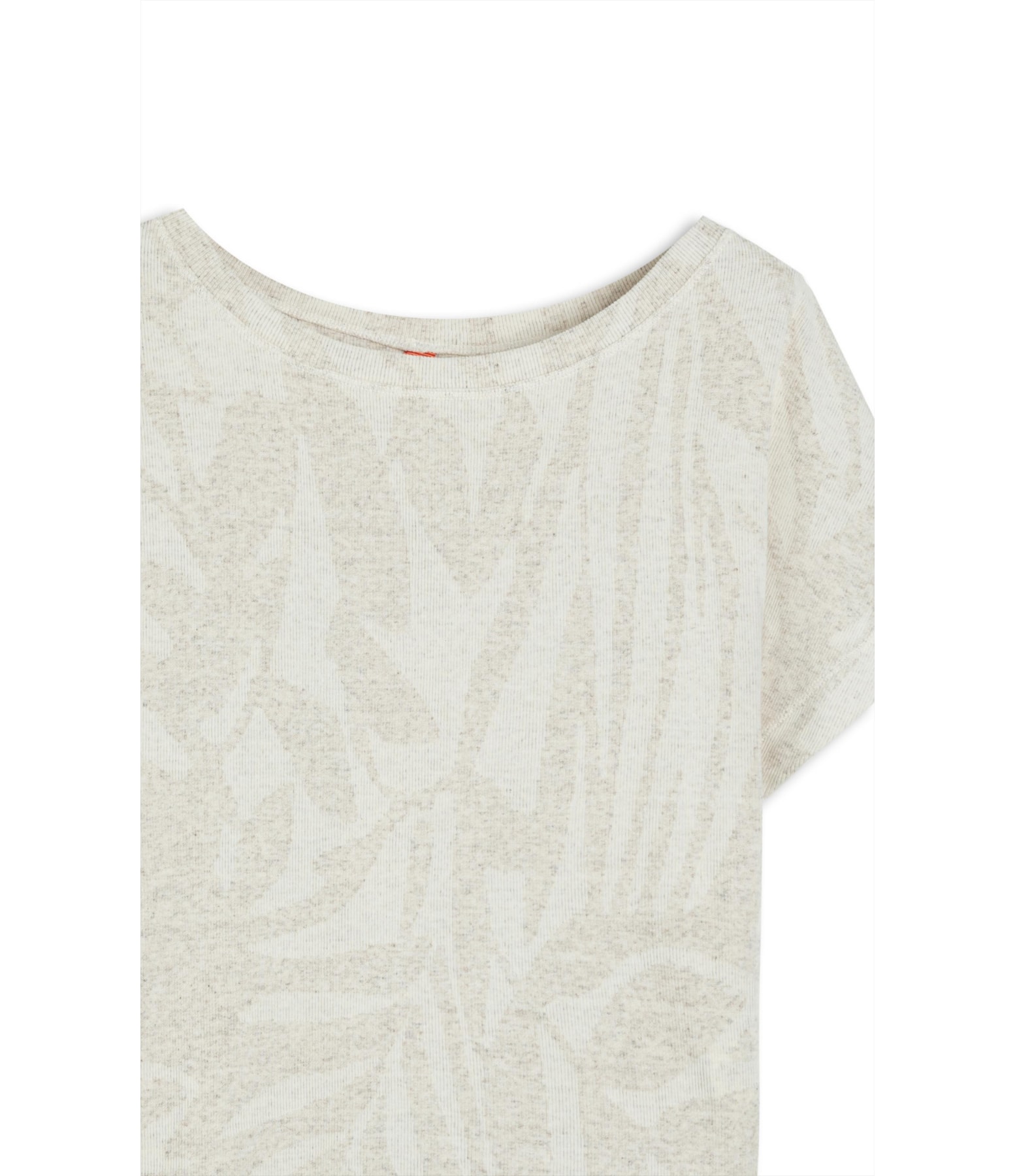 Blusa Linho  Julie Rib Jacquard Natural