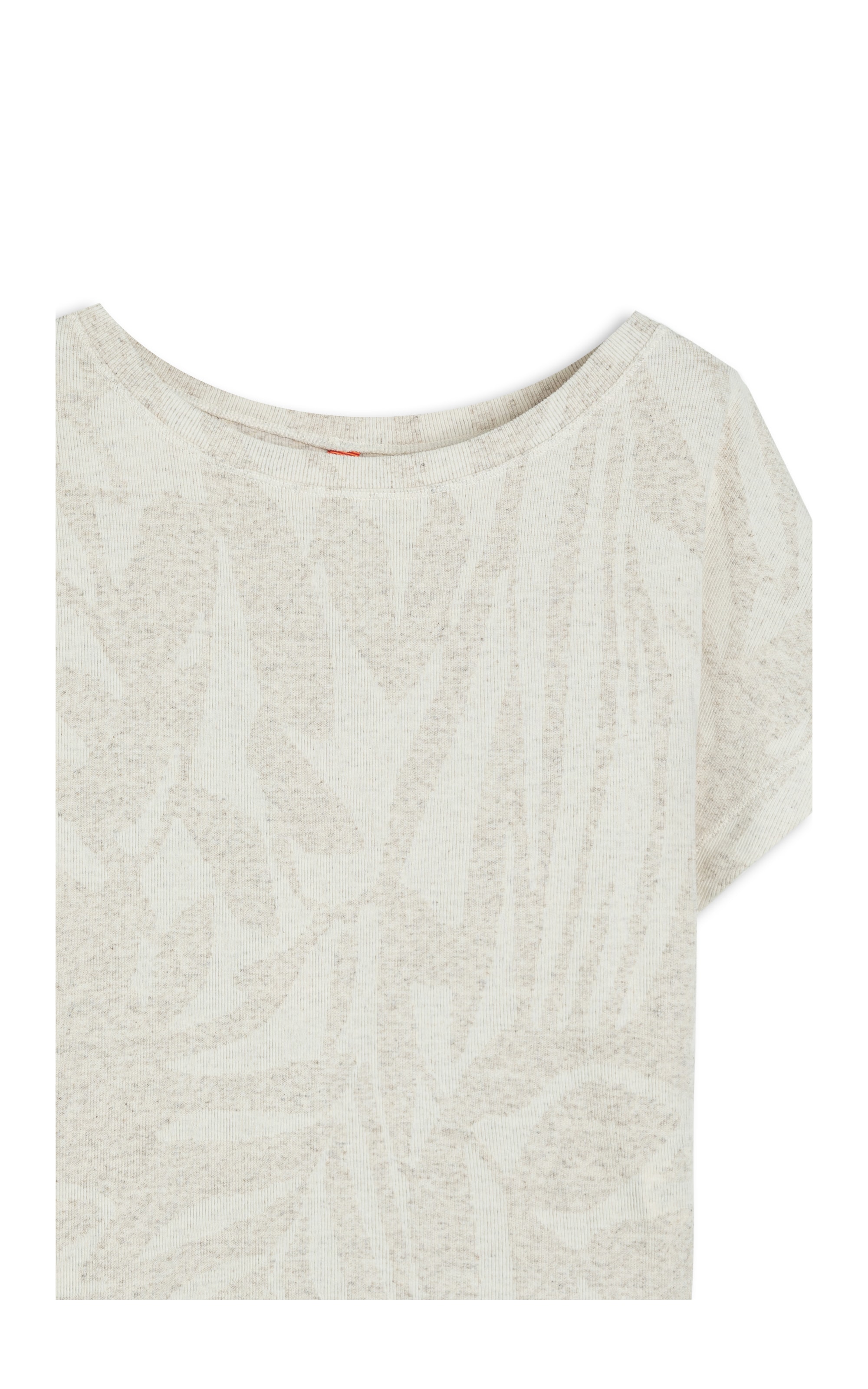 Blusa Linho  Julie Rib Jacquard Natural